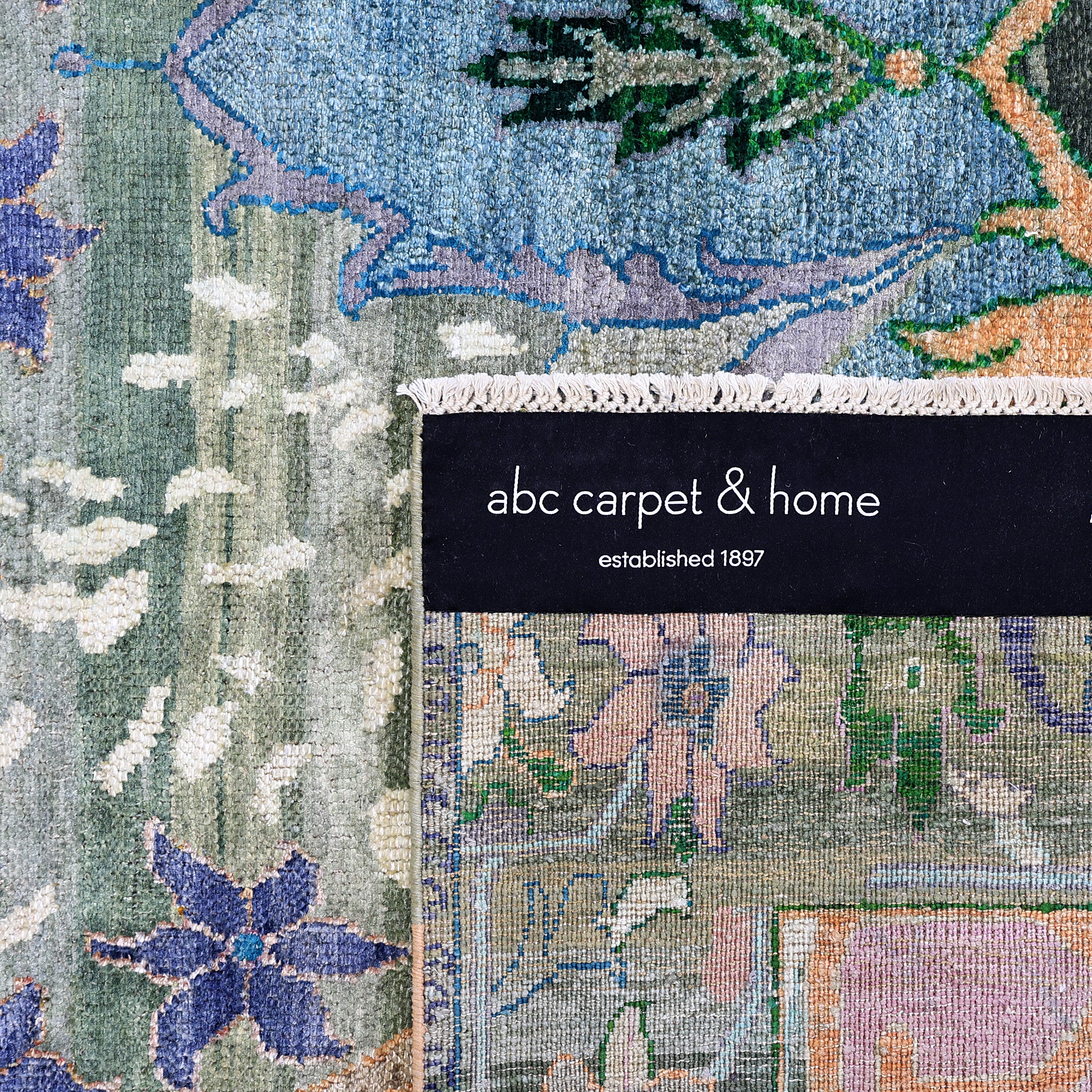 Green Alchemy Transitional Silk Rug - 8'11" x 12' - Image 6