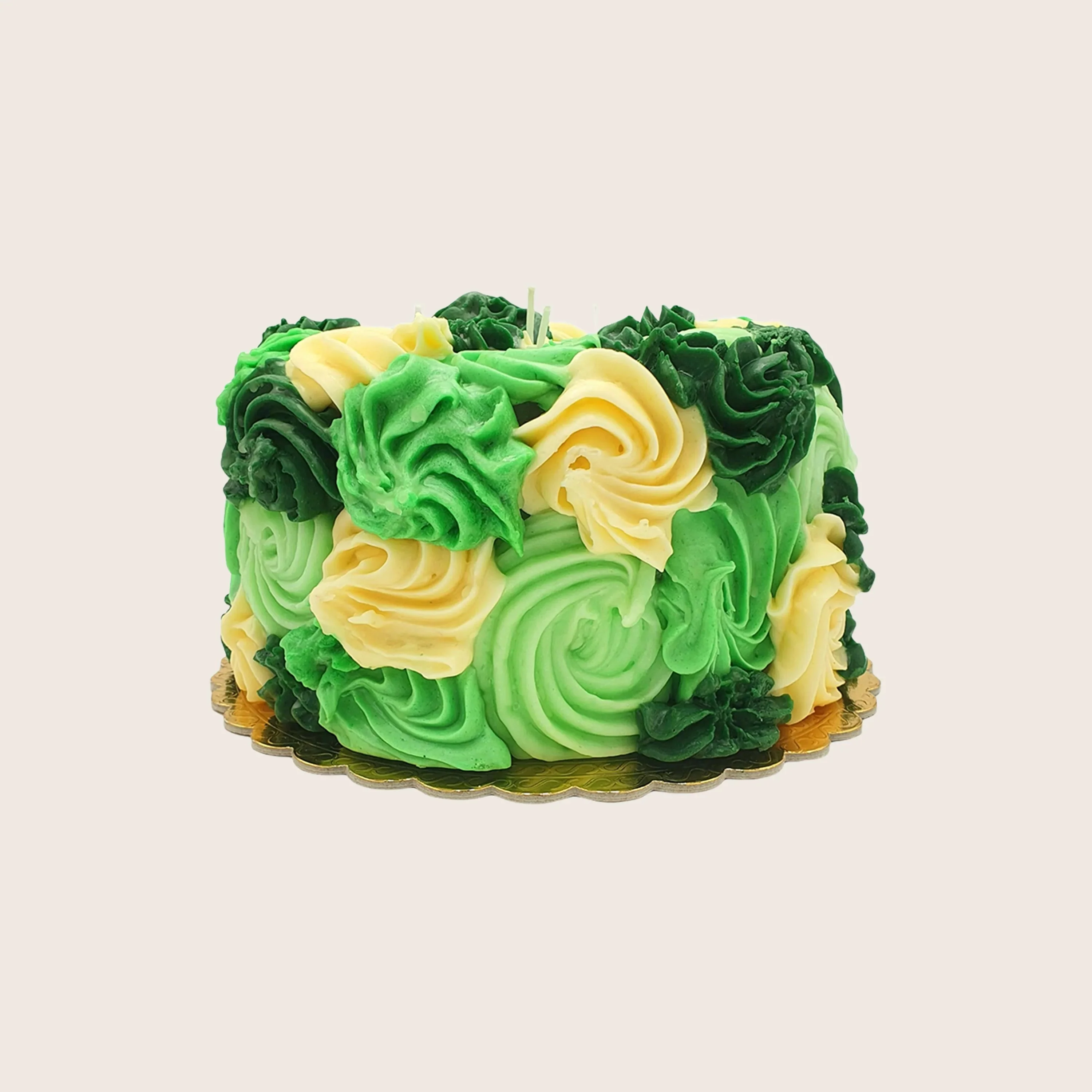Green Cake Candle - Image 2