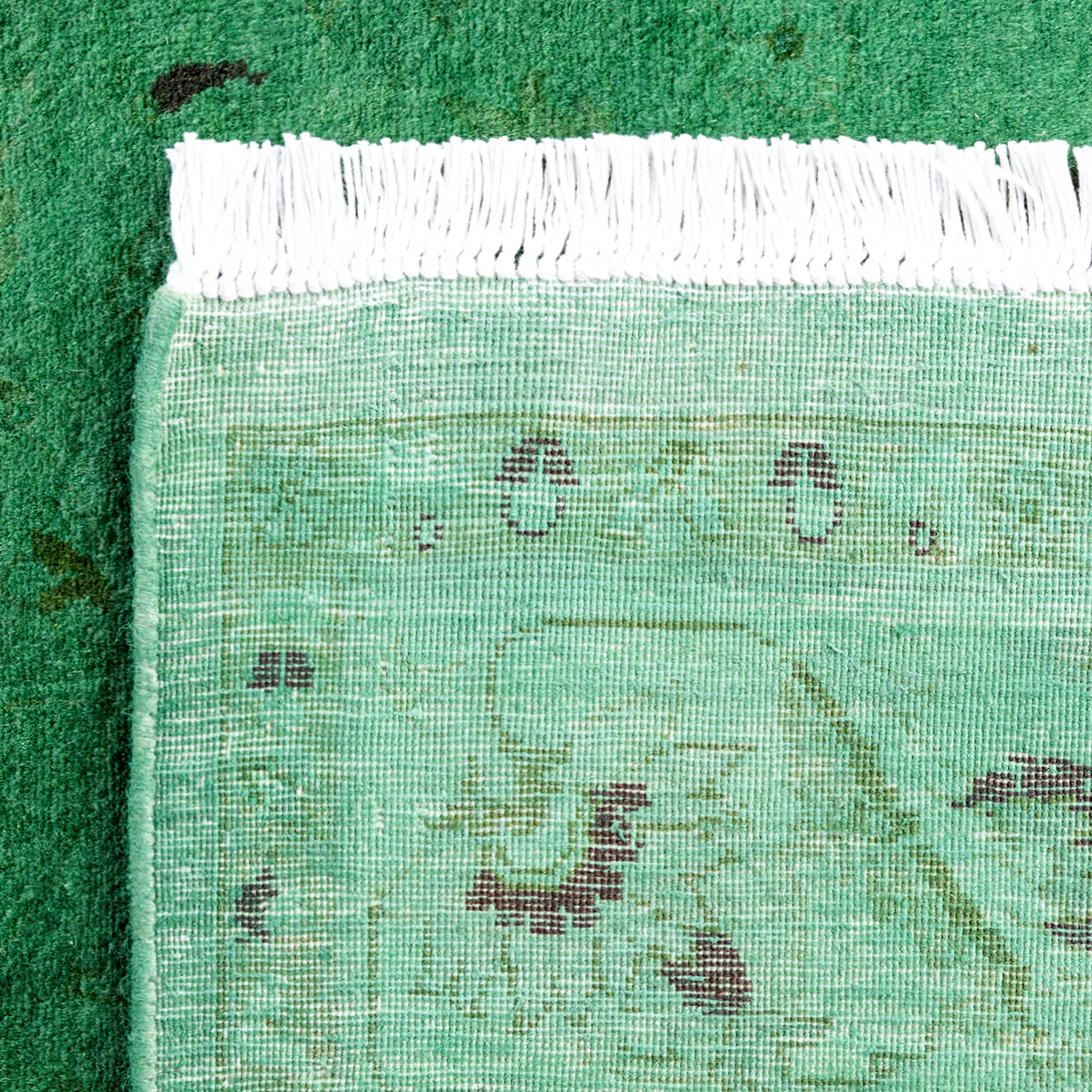 Green Samsara Wool Rug - 4'2" x 6'5" - Image 6