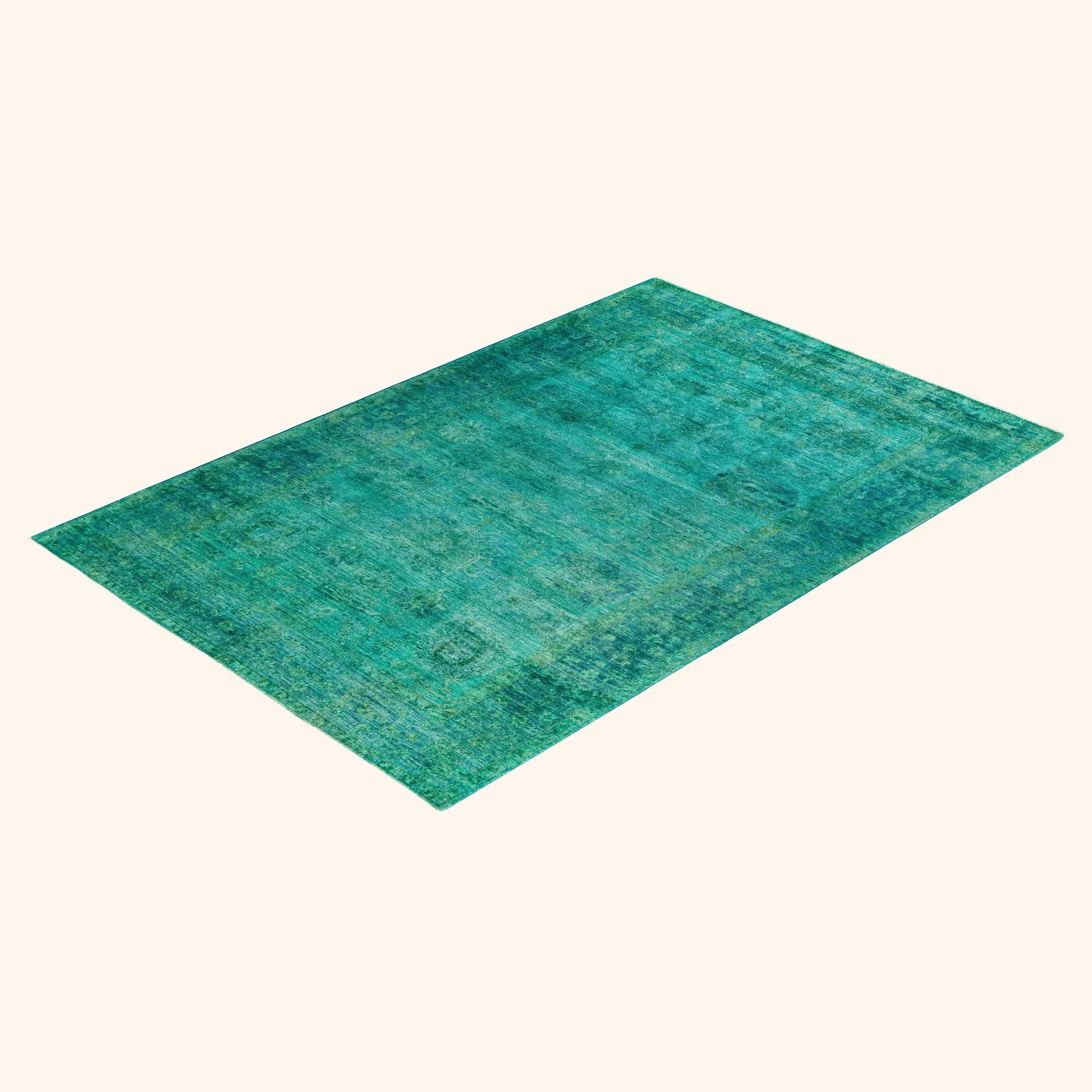 Green Samsara Wool Rug - 5'4" x 7'10" - Image 8