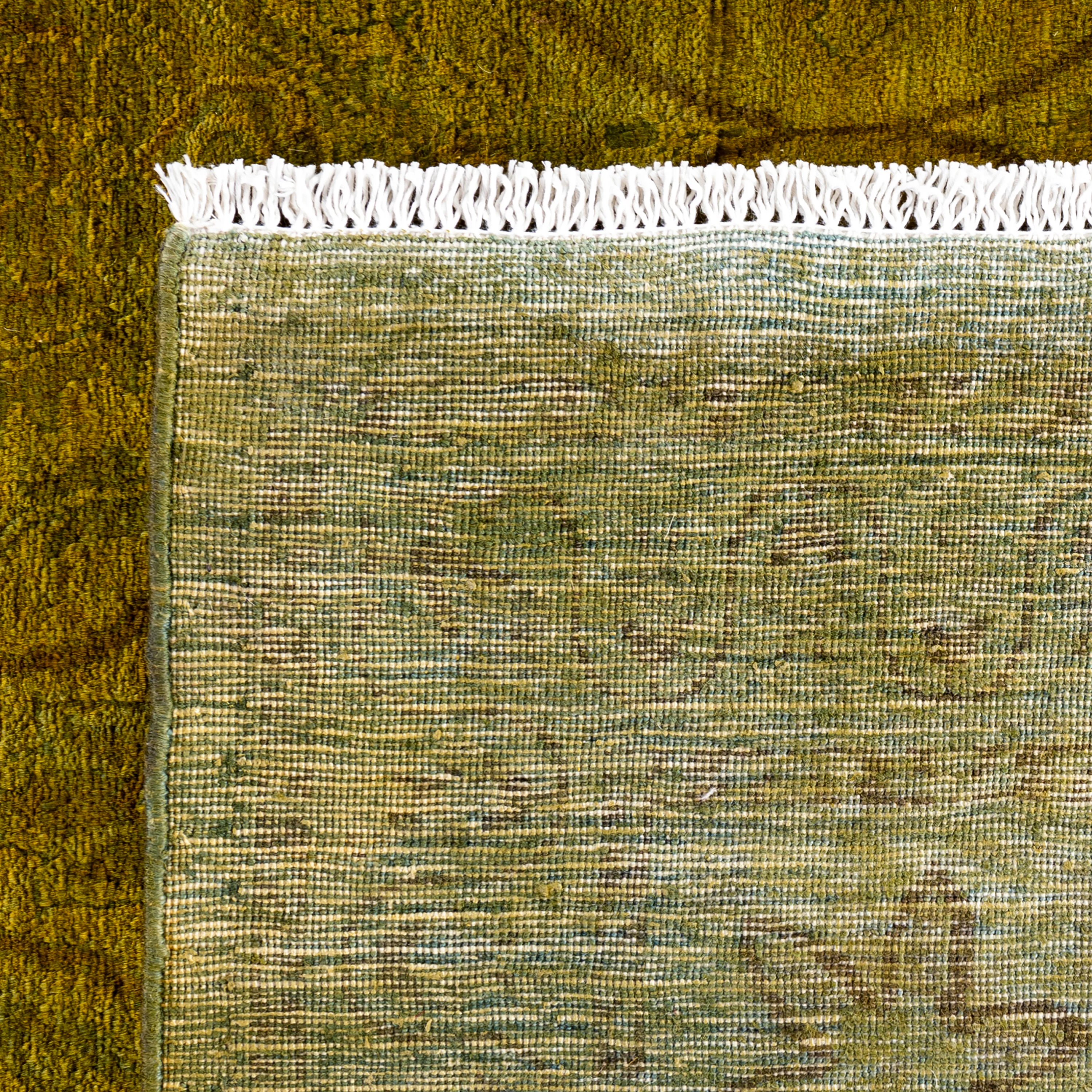 Green Samsara Wool Rug - 6'3" x 9' - Image 5