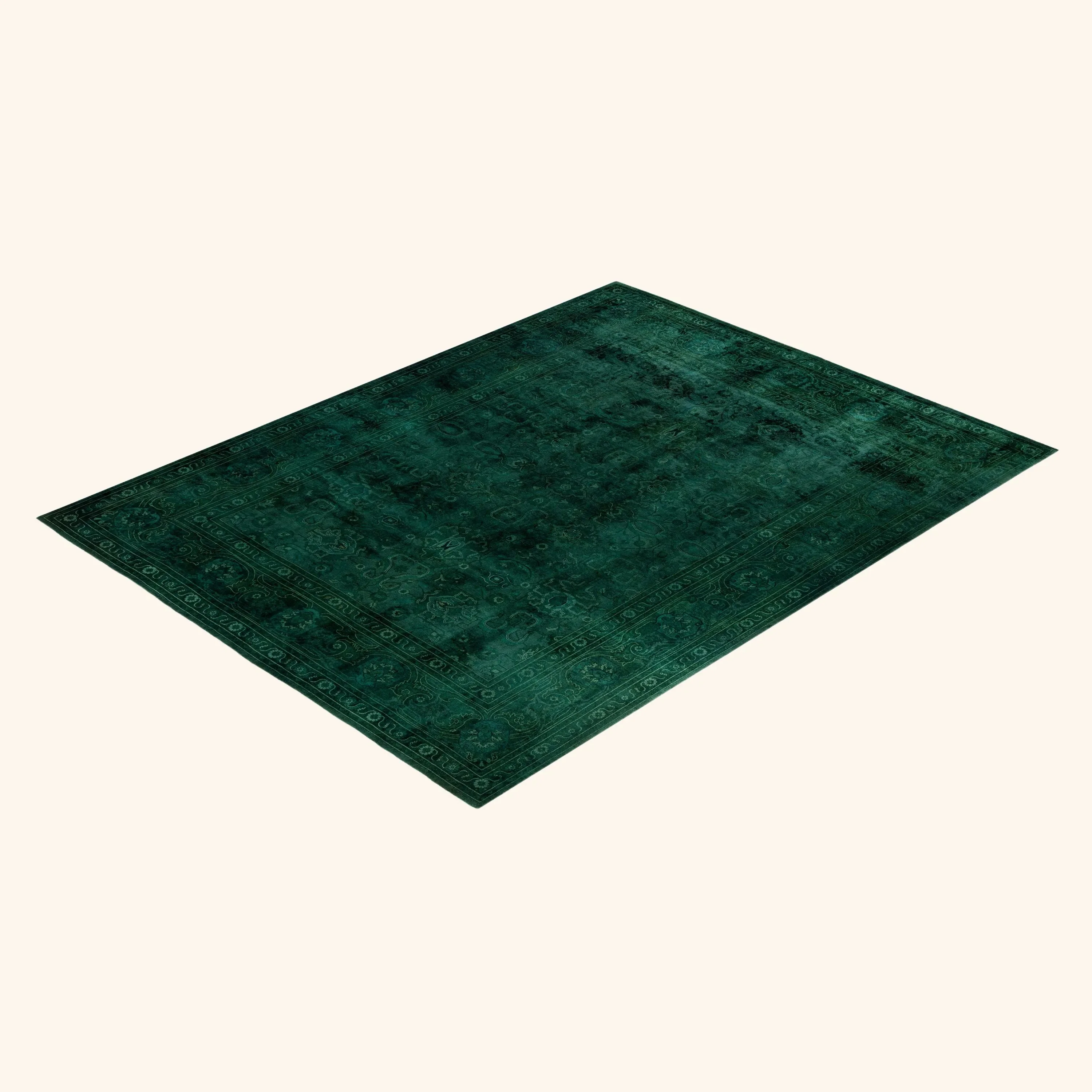 Green Samsara Wool Rug - 9'1" x 12'1" - Image 8