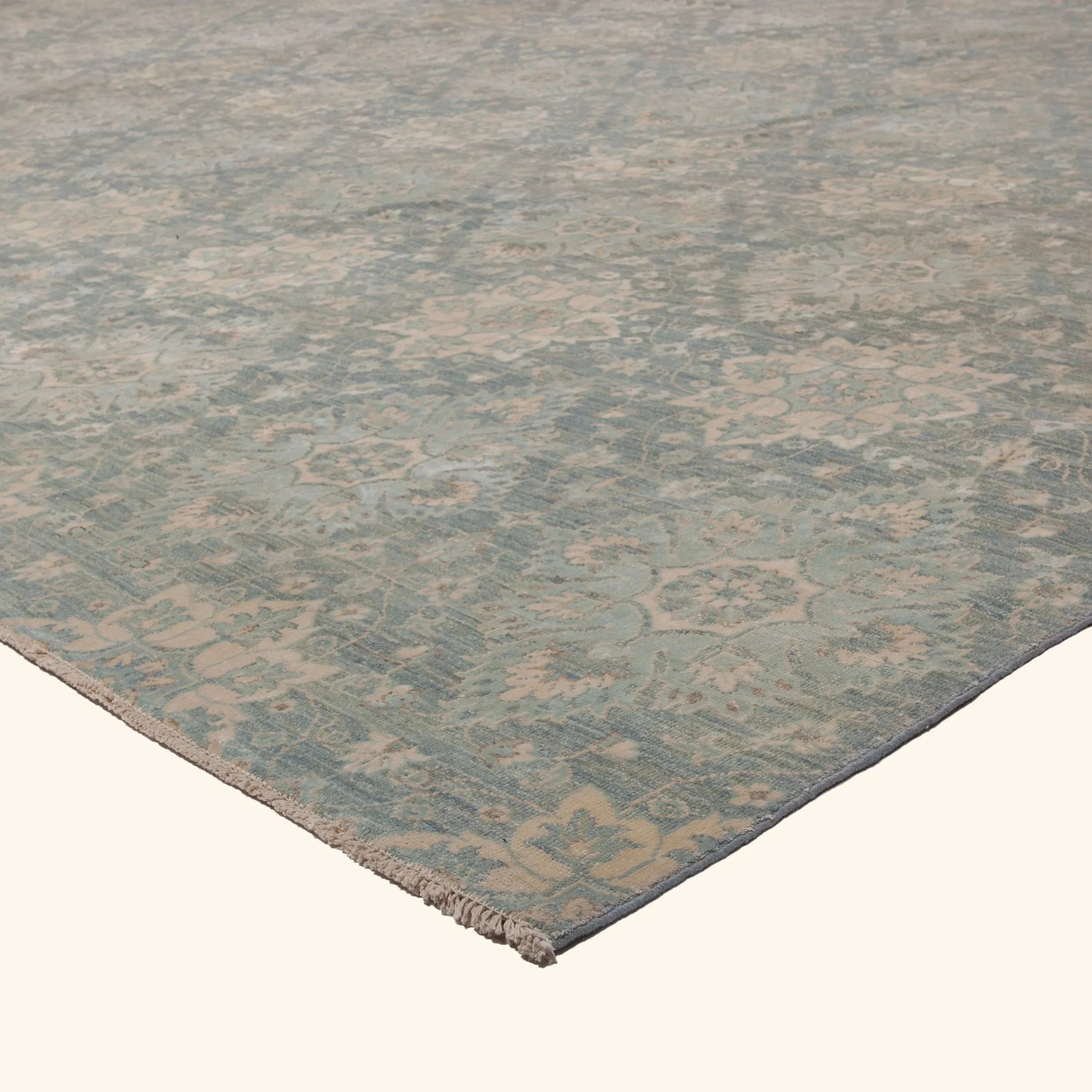 Green Transitional Wool Rug - 17'4" x 18'1" - Image 5