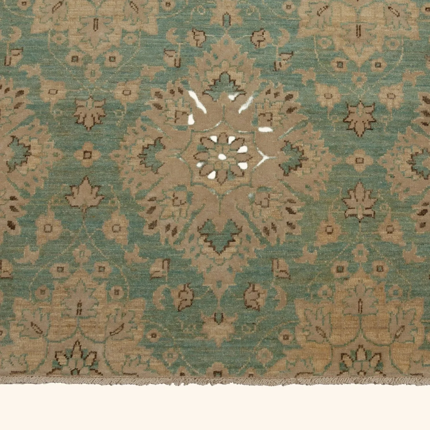 Green Transitional Wool Rug - 19'2" x 25' - Image 2