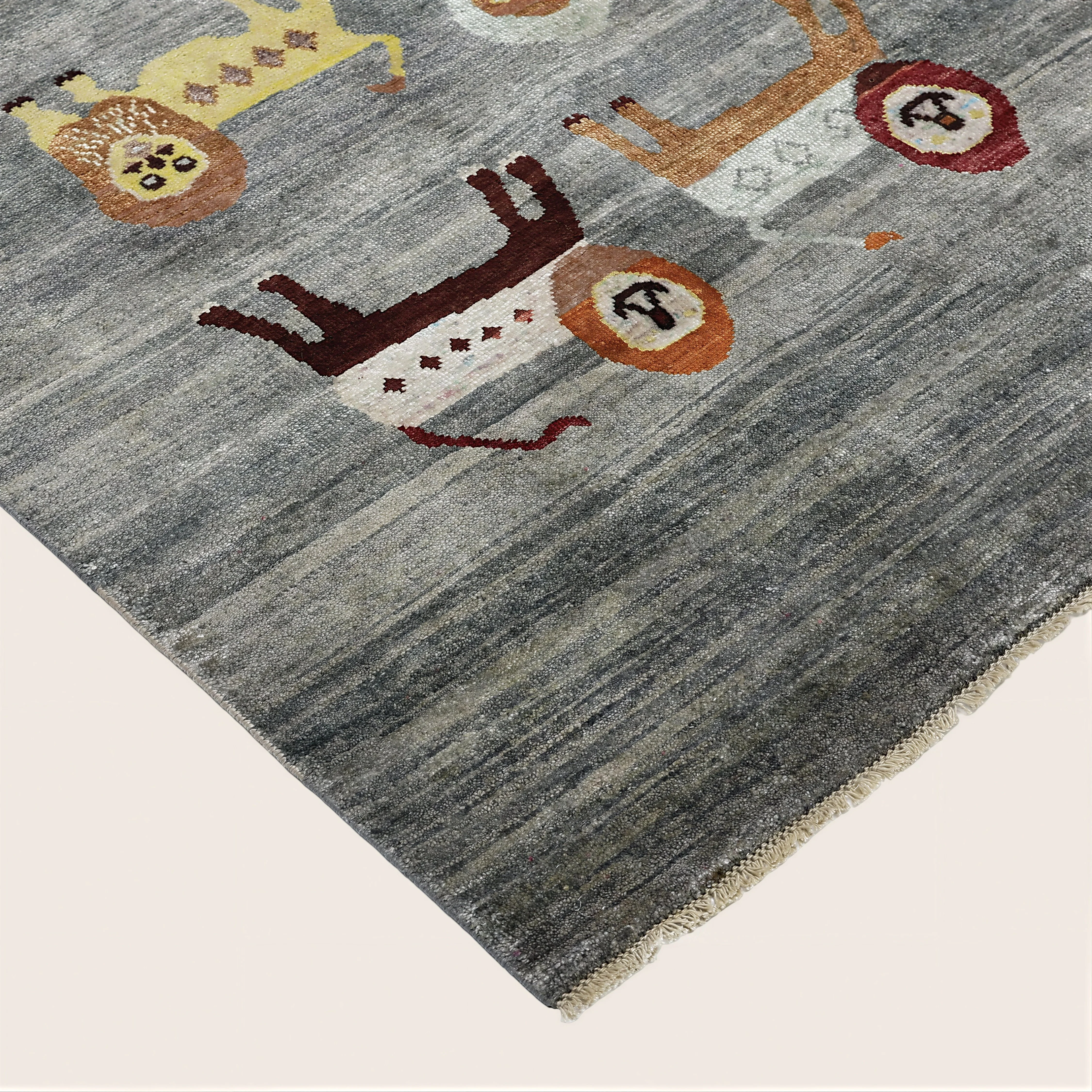 Grey Alchemy Contemporary Silk Rug - 8'11" x 11'11" - Image 2