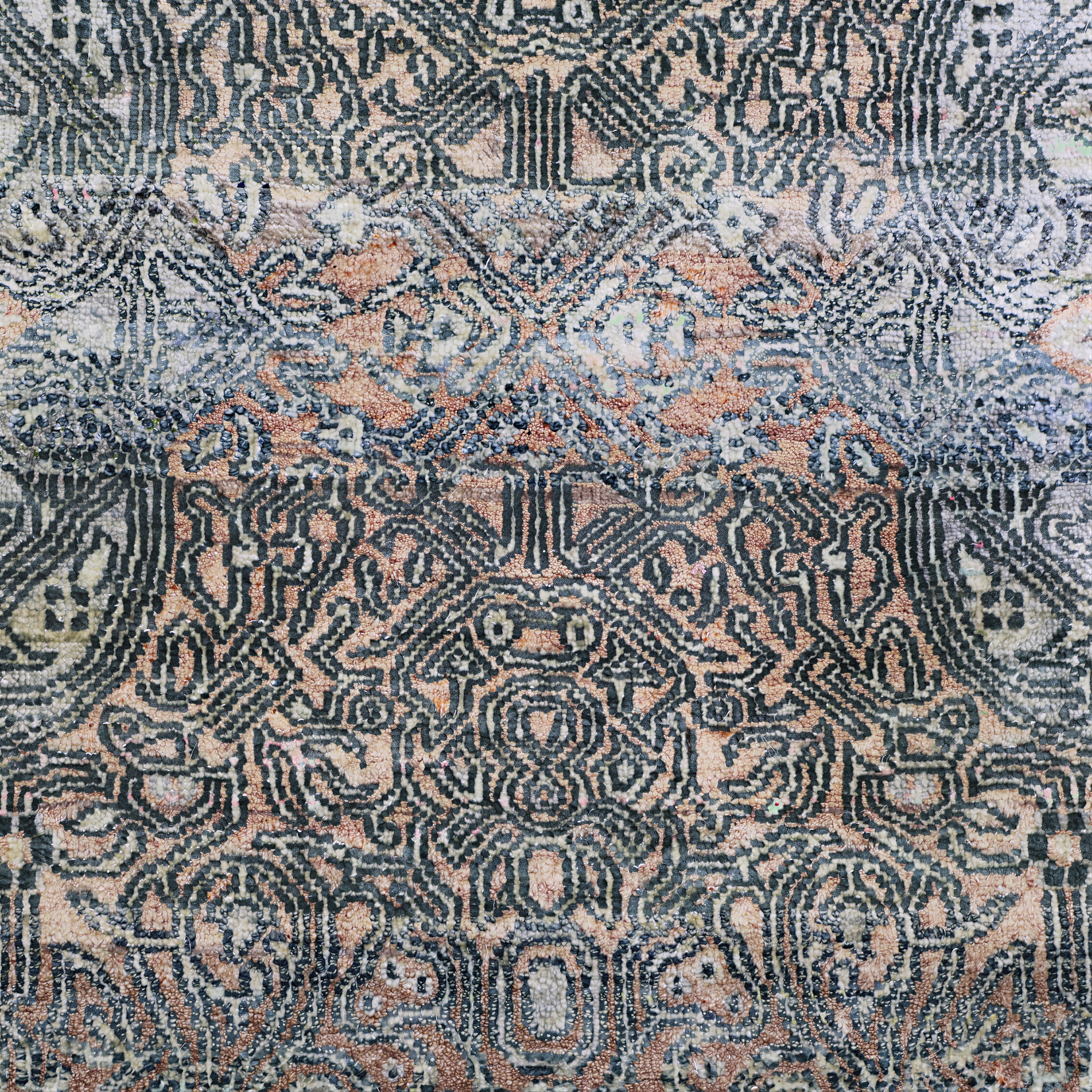 Grey Alchemy Traditional Silk Rug - 3'10" x 5'9" - Image 4