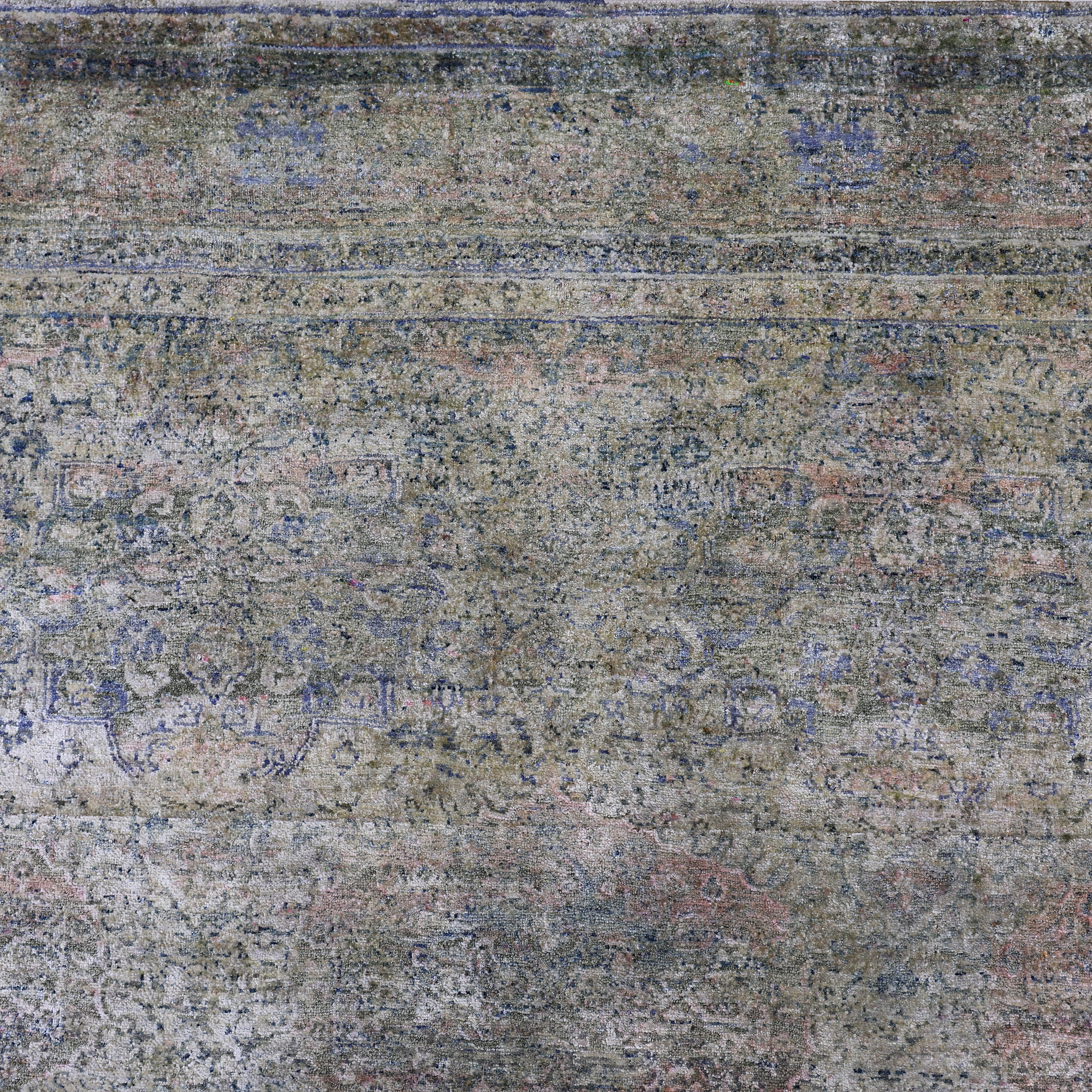 Grey Alchemy Traditional Silk Rug - 8' x 10' - Image 3