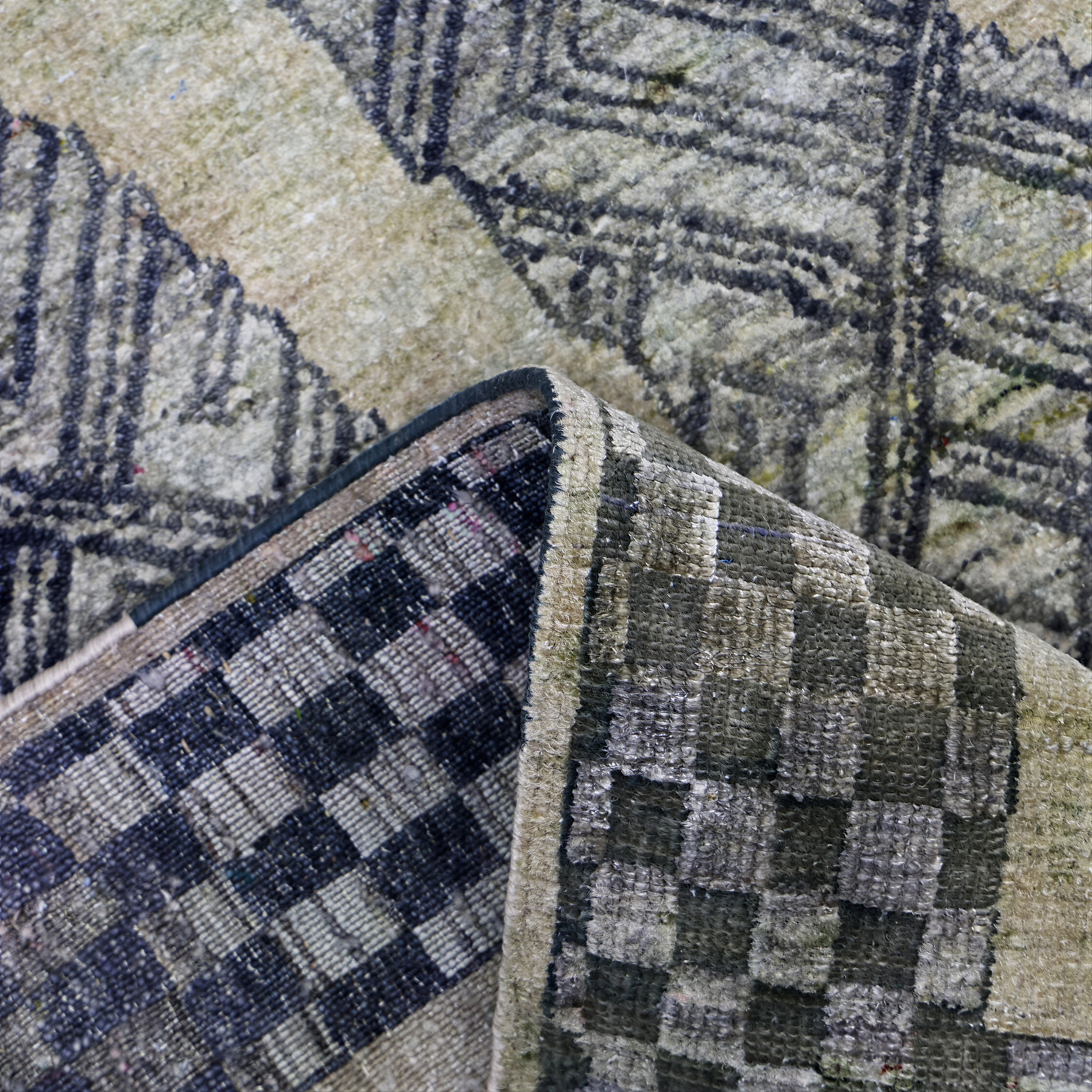 Grey Alchemy Transitional Wool & Silk Blend Rug - 5'11" x 5'6" - Image 7