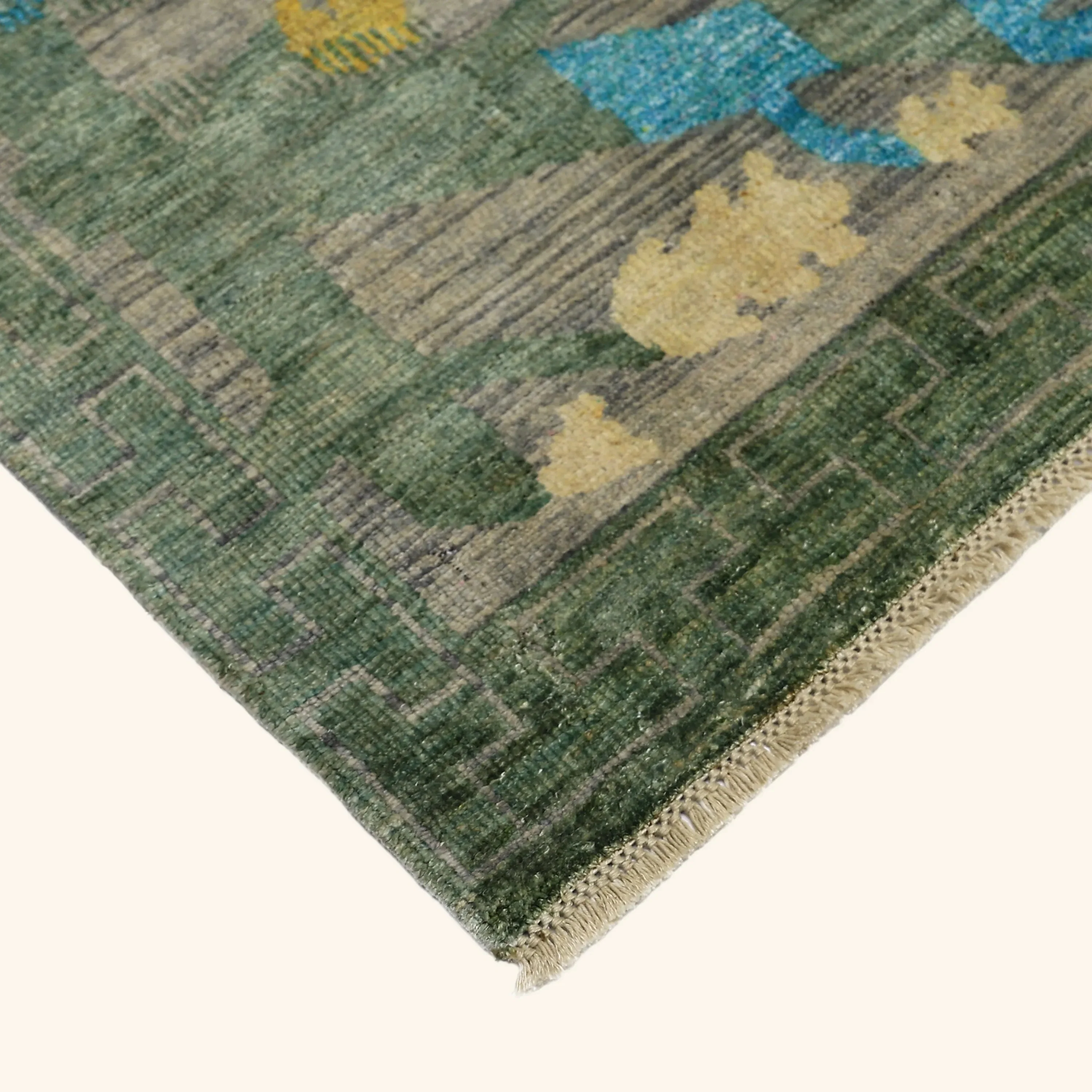 Grey Alchemy Transitional Silk Wool Blend Rug - 4'4" x 6' - Image 7