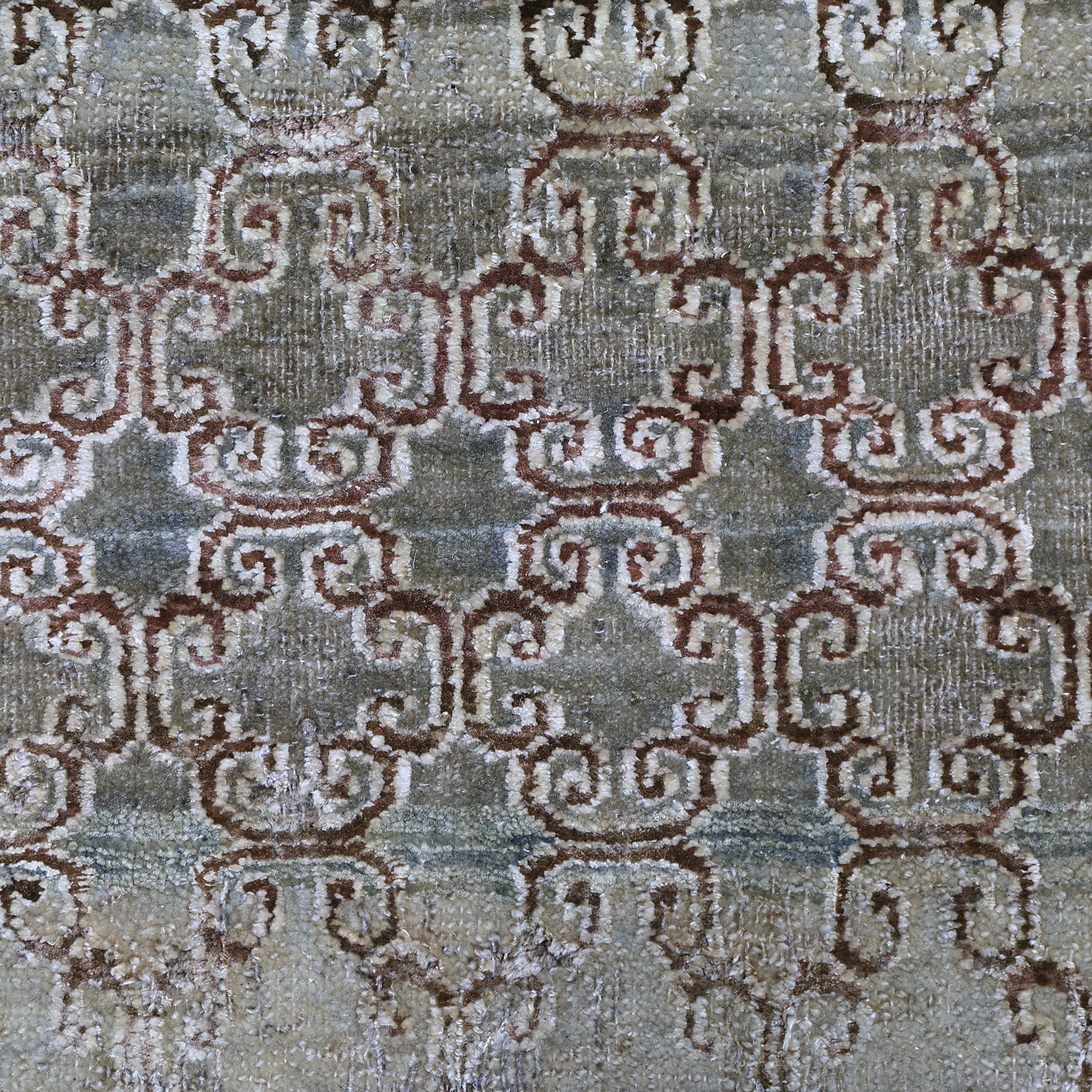 Beige Multi Alchemy Transitional Silk Wool Blend Runner - 2'10" x 15'1" - Image 4