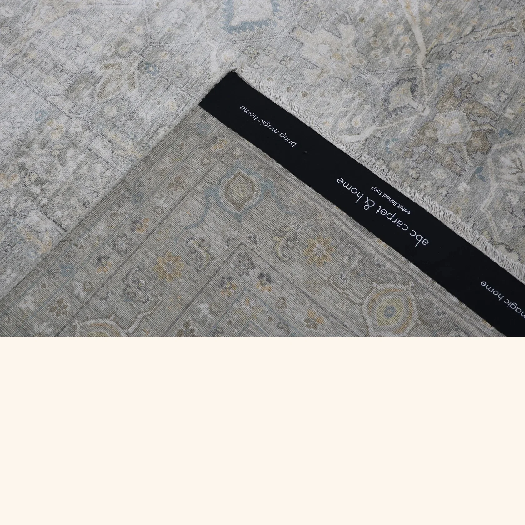 Grey Antique Revival Silk Rug - 8'11" x 12'3" - Image 5