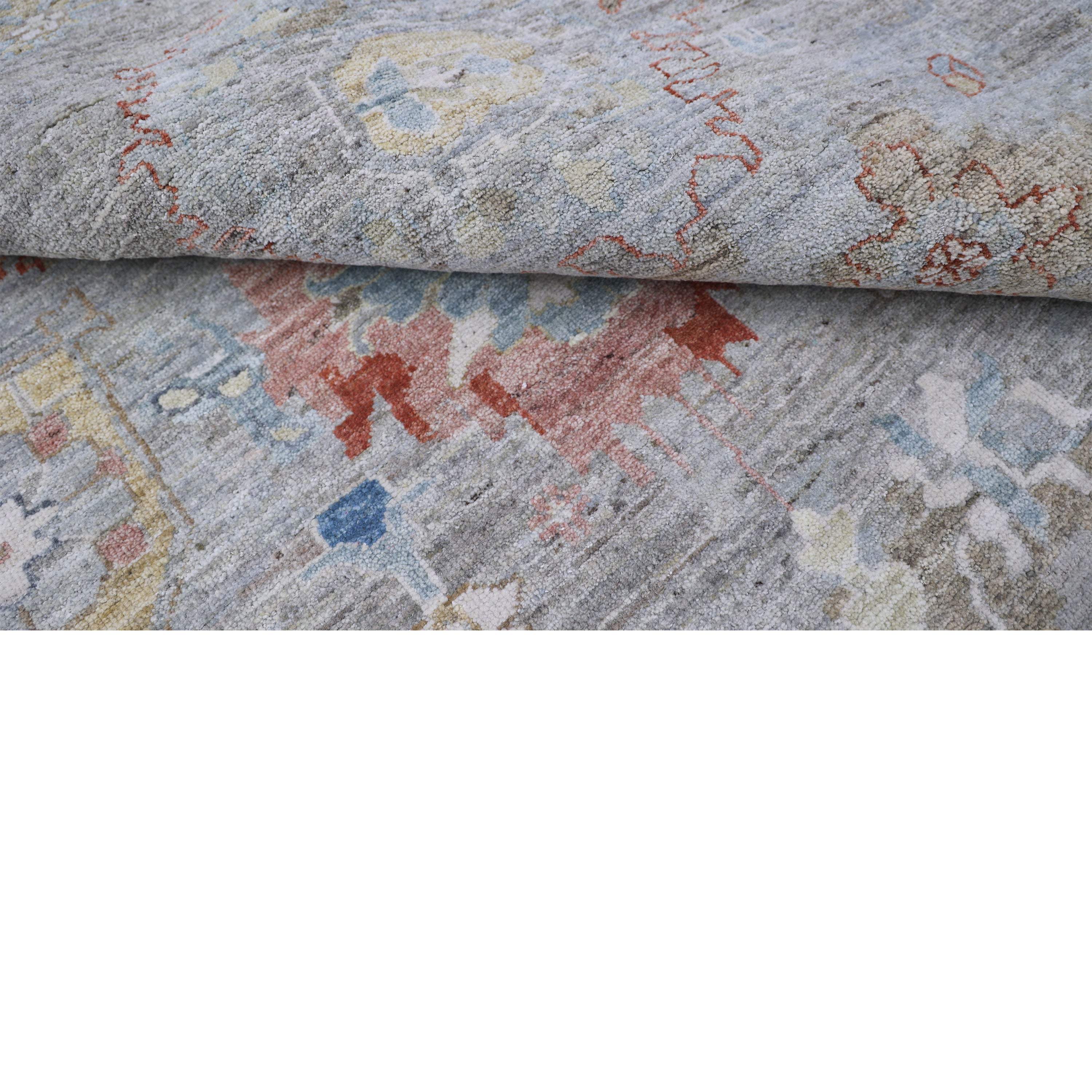 Grey Antique Revival Wool Rug - Image 3