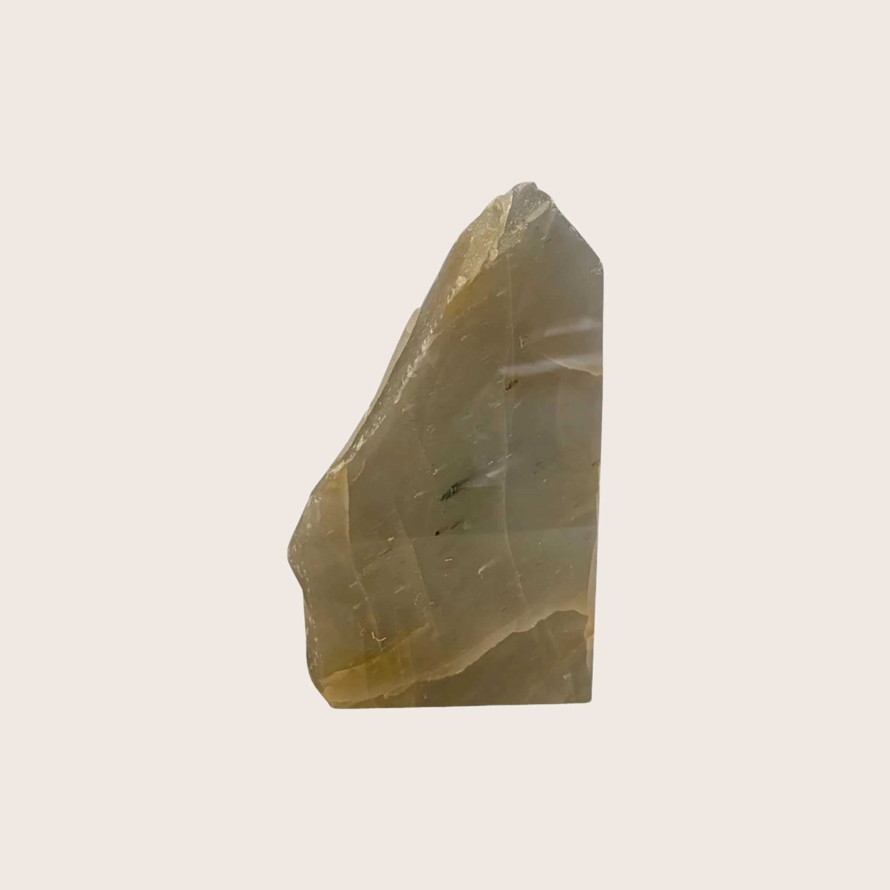 Grey Aragonite Face Polished Trophy
