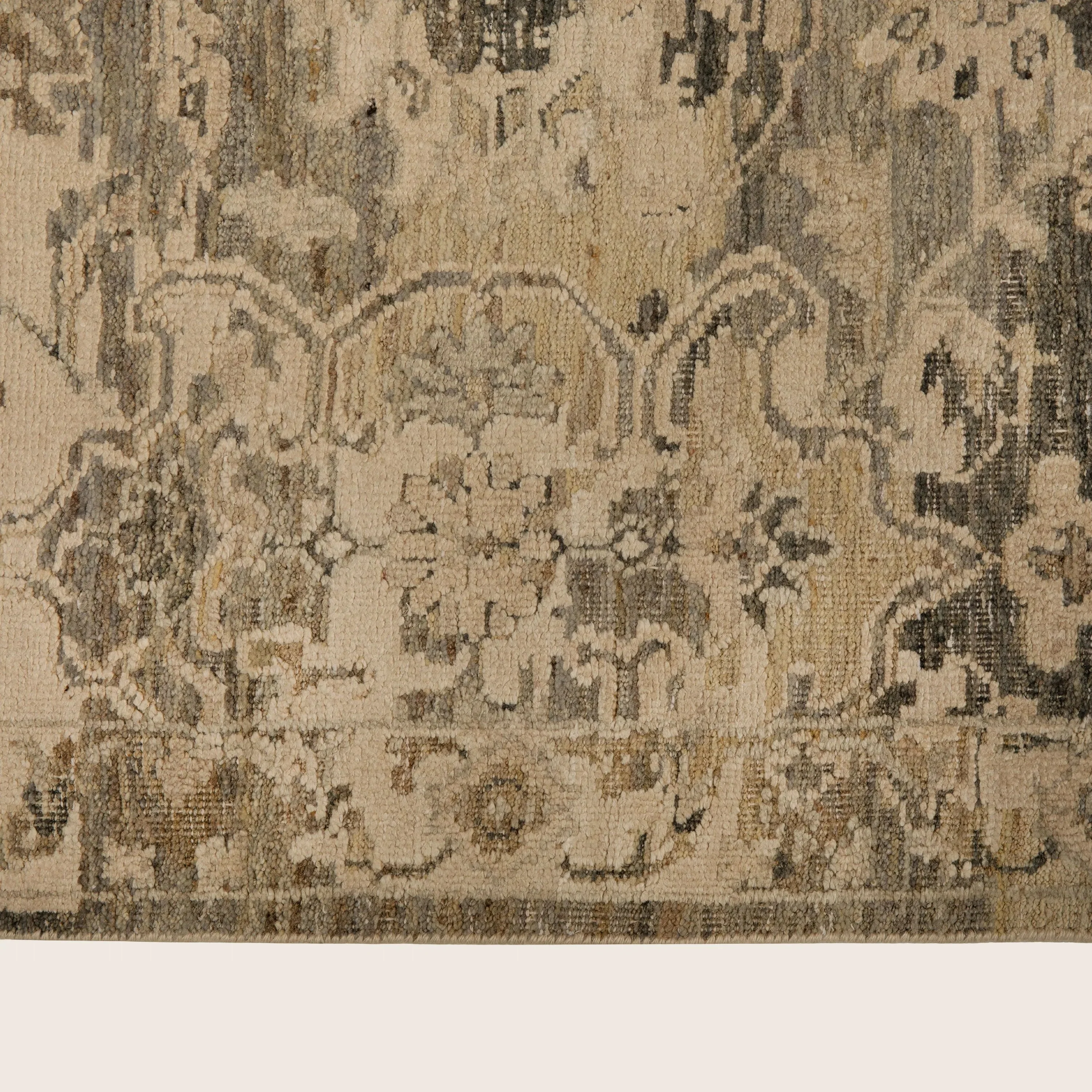 Grey Contemporary Silk Wool Blend Rug - Image 5