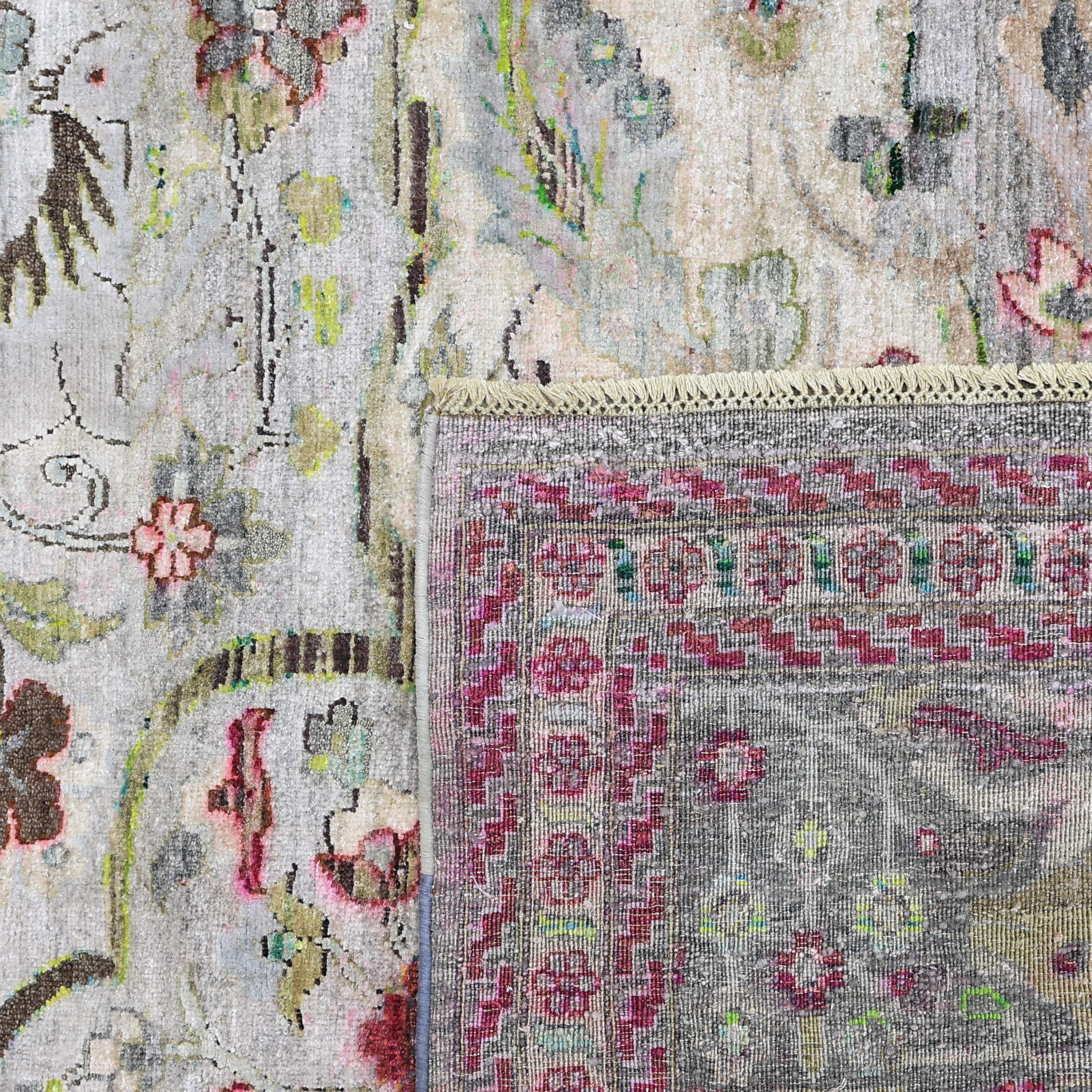 Grey Multicolored Alchemy Silk Rug - 8'10" x 11'10" - Image 7