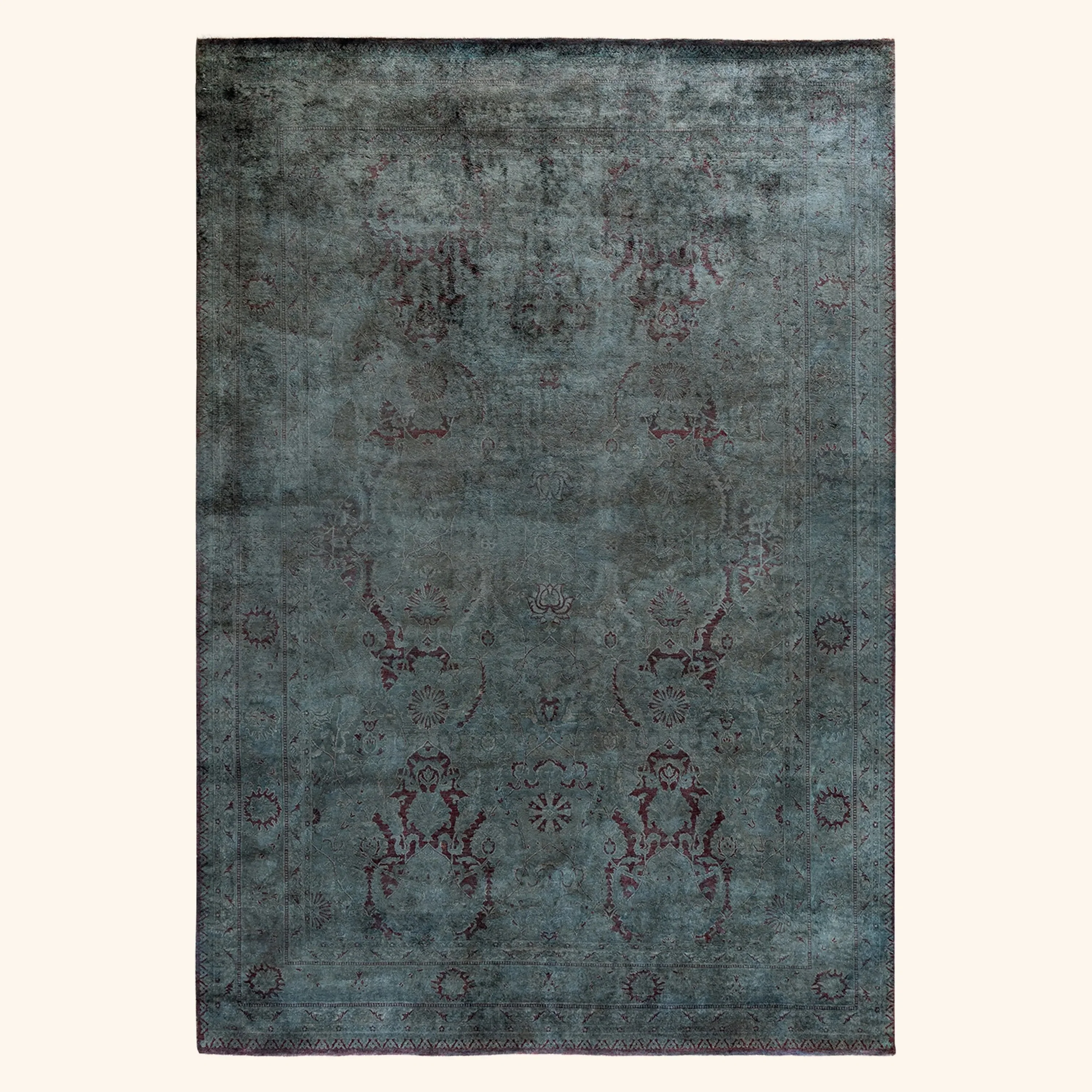 Grey Samsara Wool Rug - 6'2" x 9'