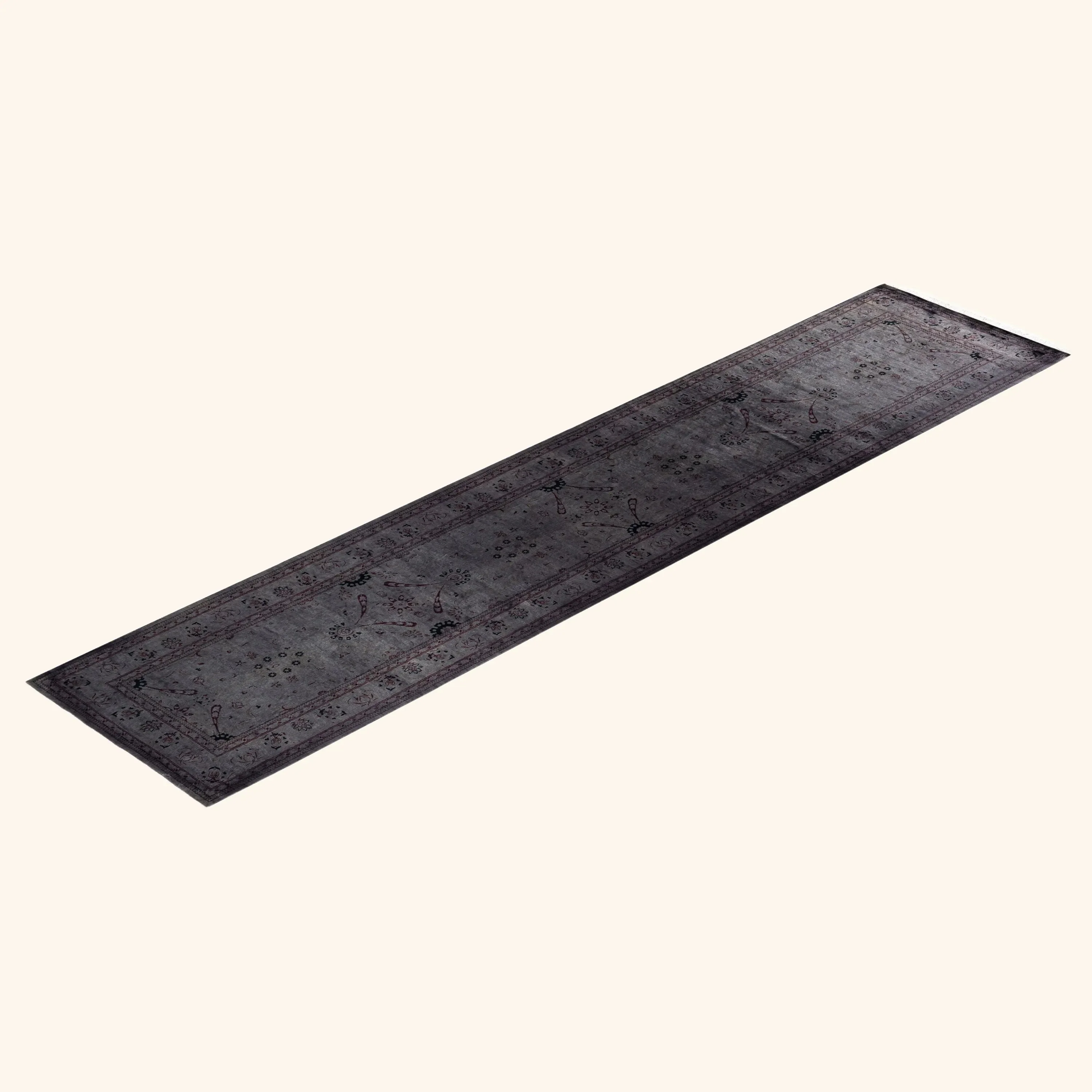 Grey Samsara Wool Runner - 2'6" x 11'6" - Image 8