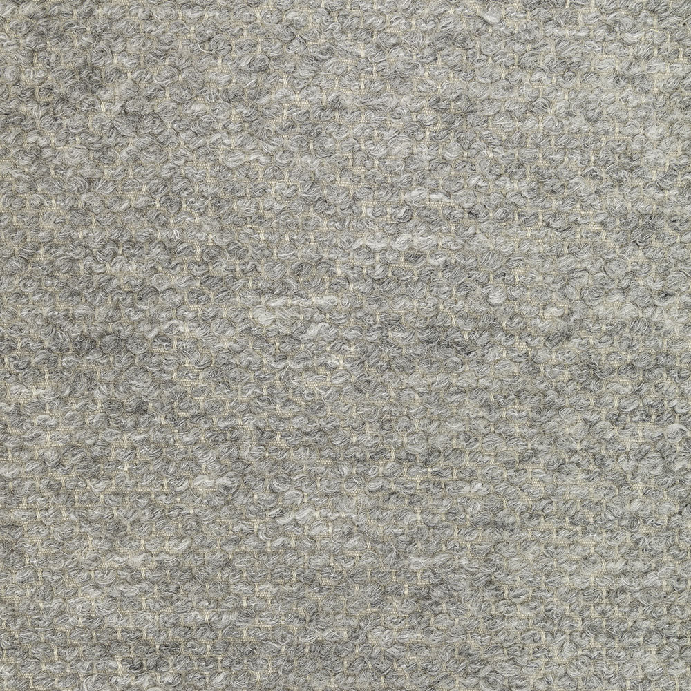 Grey Silver Wool Fabric