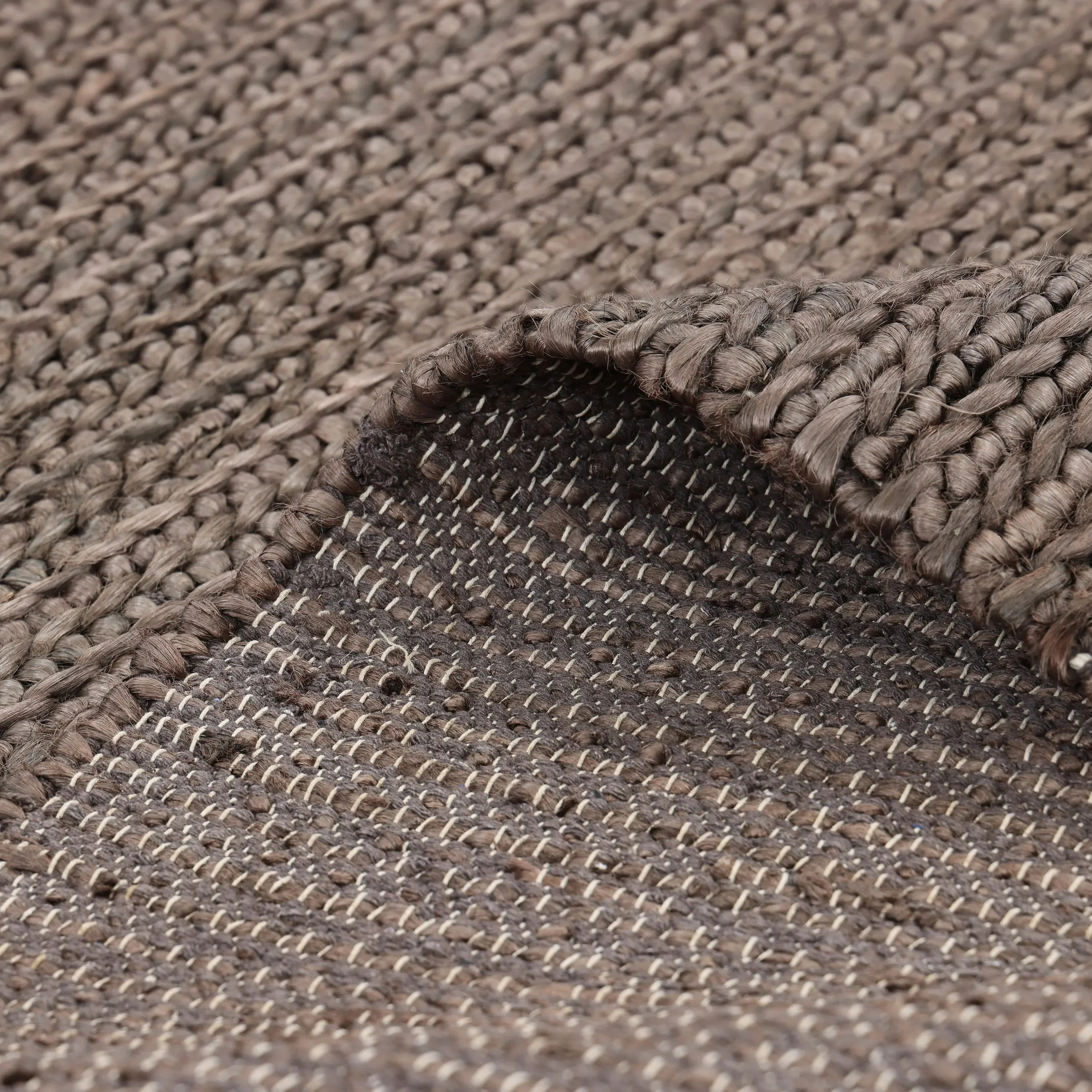 Brown Solid Jute Rug - 10' x 14' - Image 5