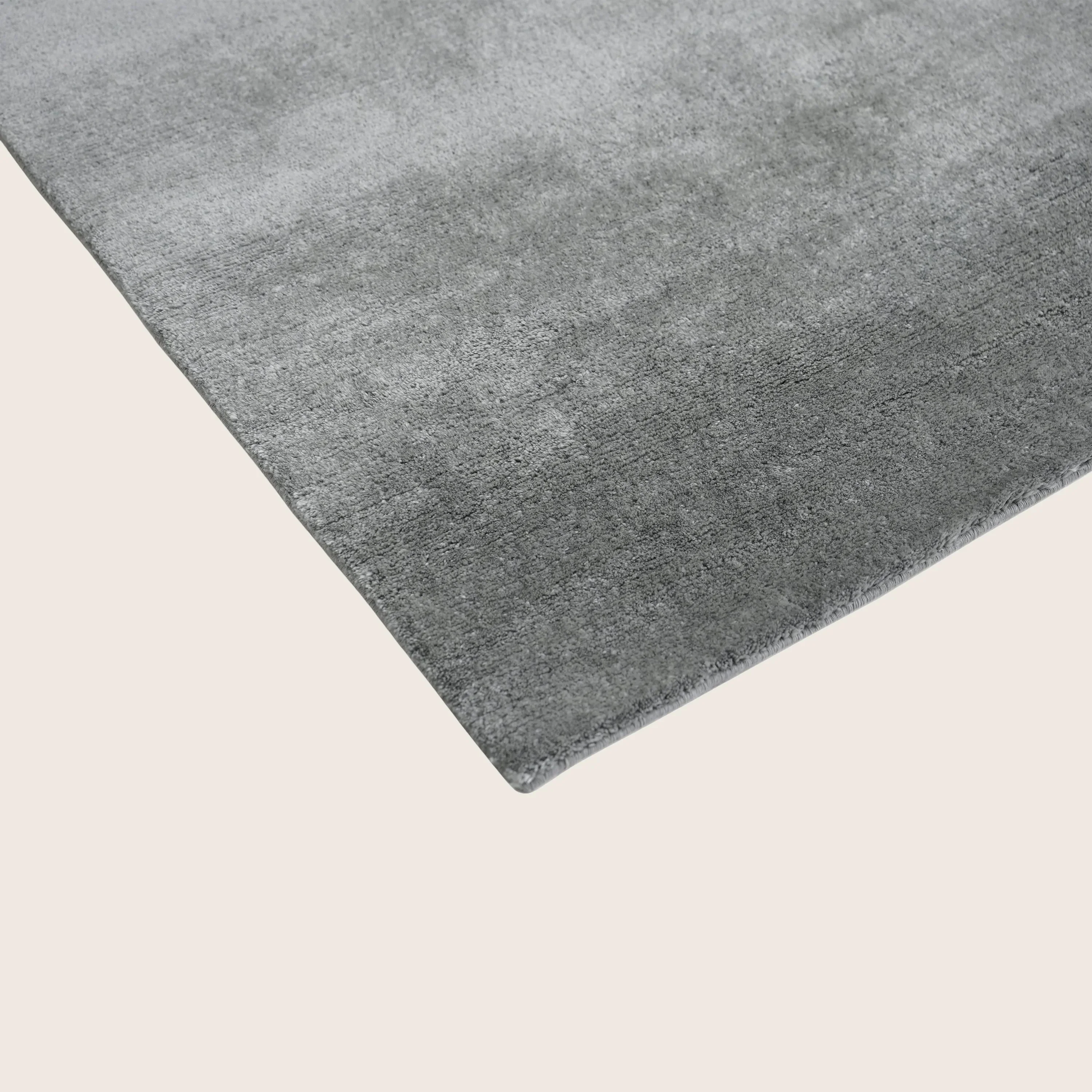 Grey Solid Mongolian Cashmere Rug - 8' x 10' - Image 3