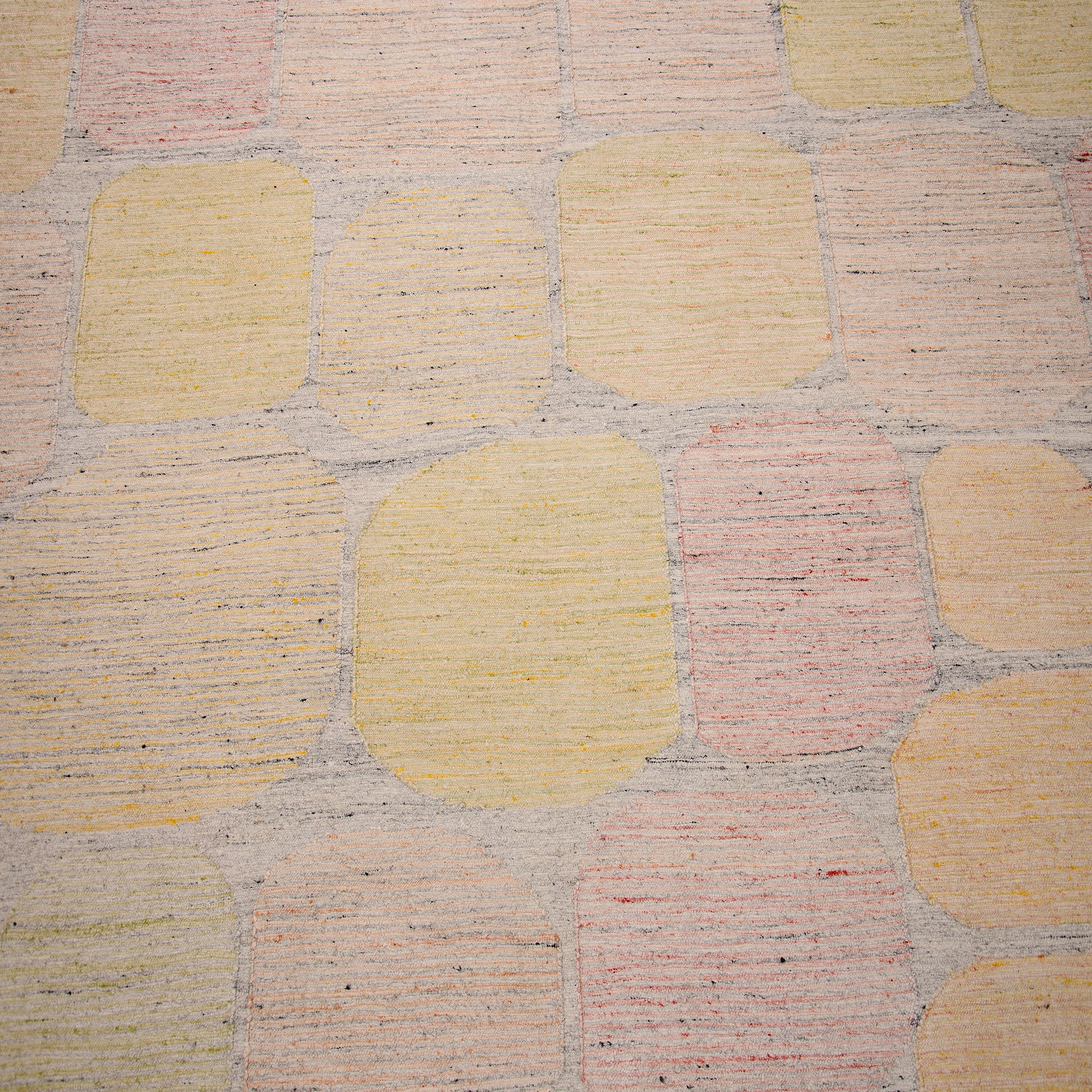 Multicolored Swedish Inspired Flatweave Art Silk Rug - 8' x 10' - Image 2