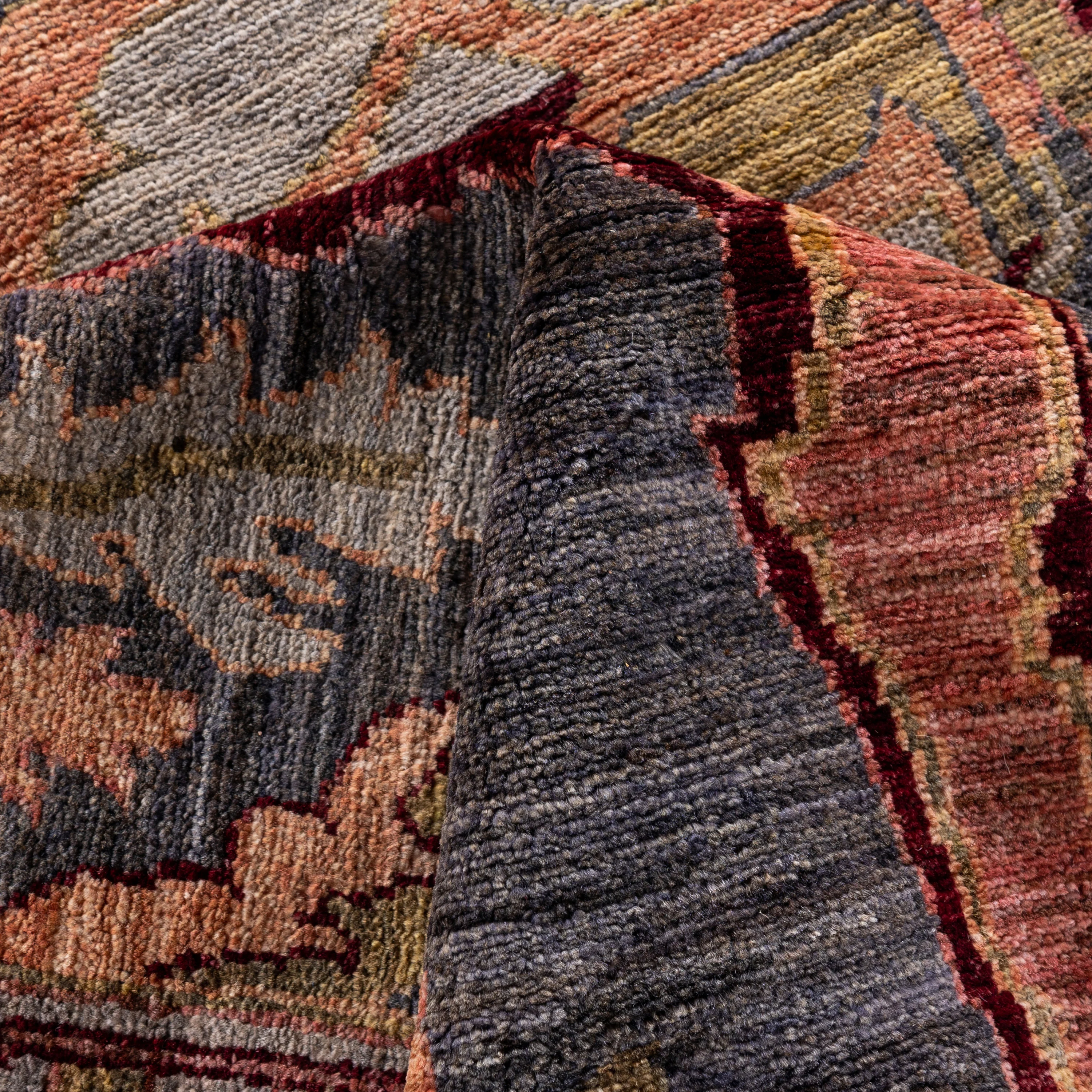 Multicolored Soluna Traditional Wool Rug - 10'2" x 13'10" - Image 7