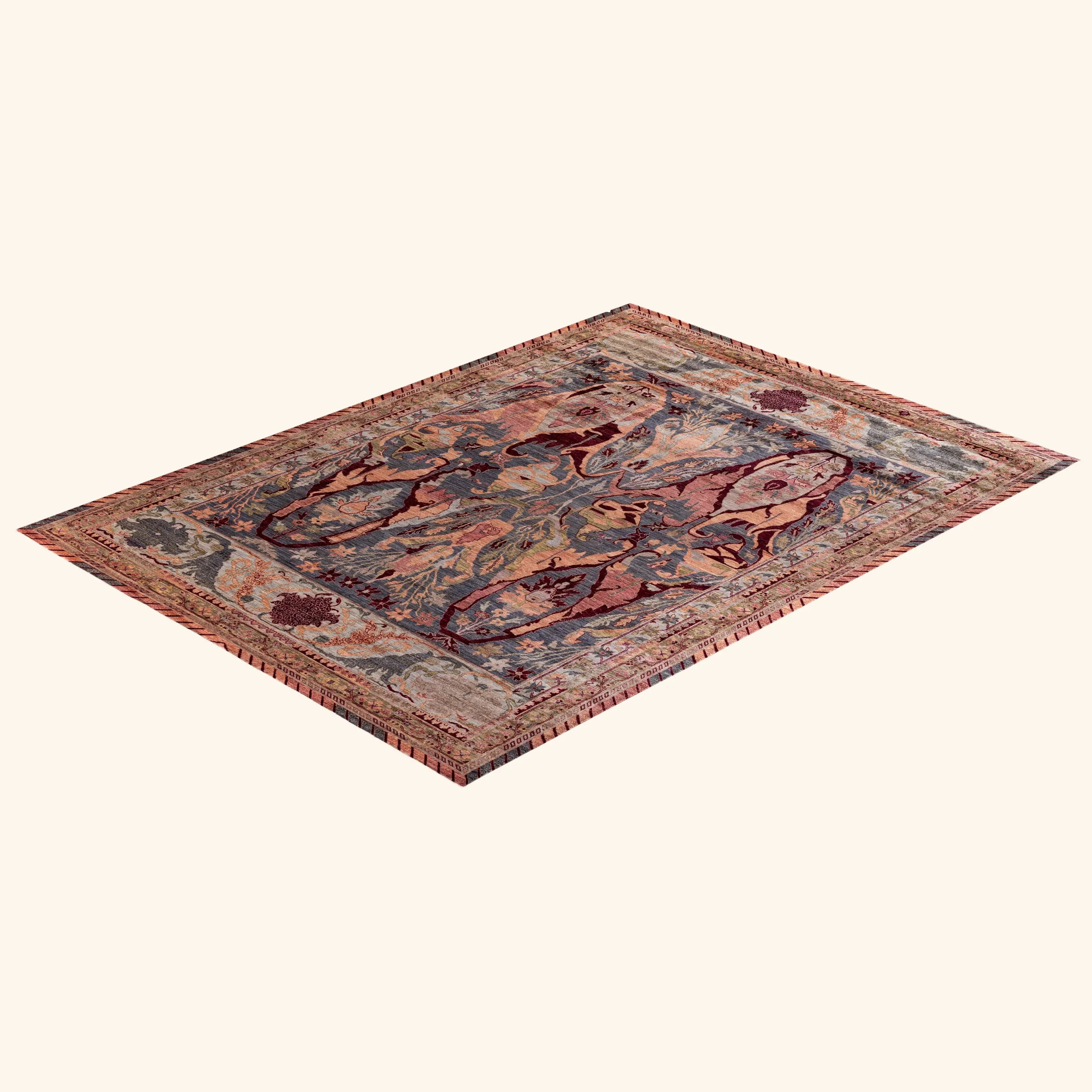 Multicolored Soluna Traditional Wool Rug - 10'2" x 13'10" - Image 8