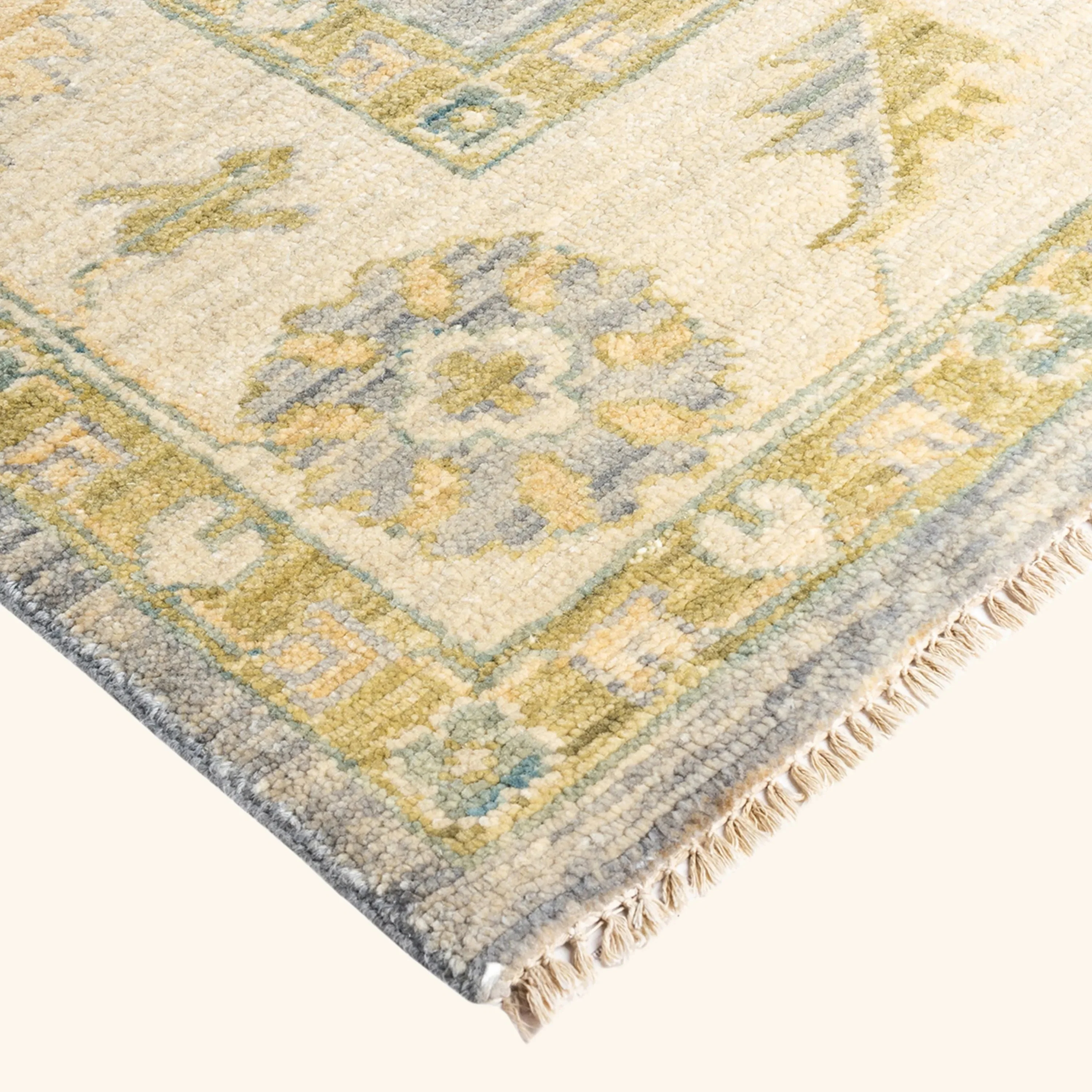 Grey Traditional Wool Rug - 8'1" x 9'8" M6271-20 - Image 3