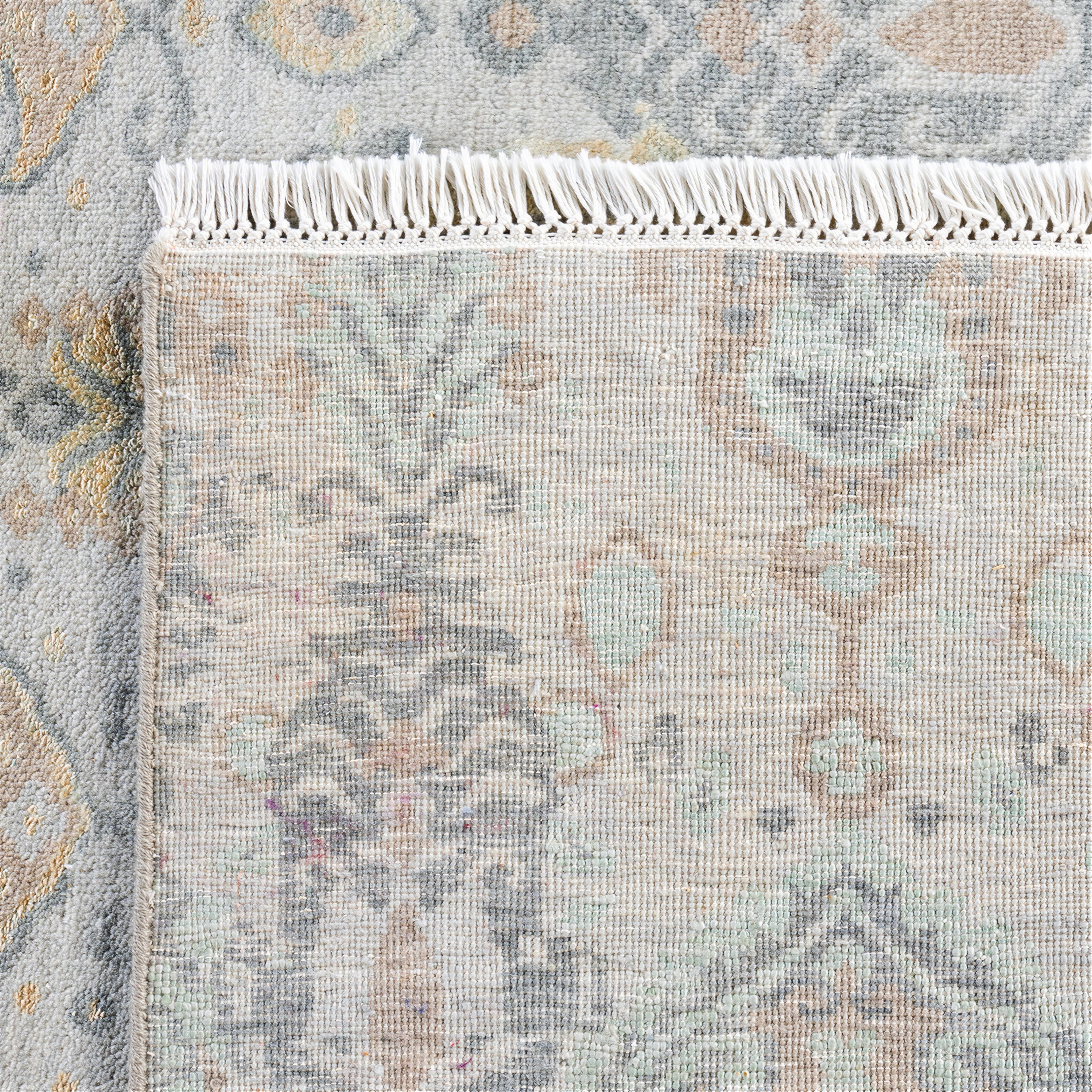 Grey Transitional Wool Silk Blend Rug - 8'1" x 10'4" - Image 5