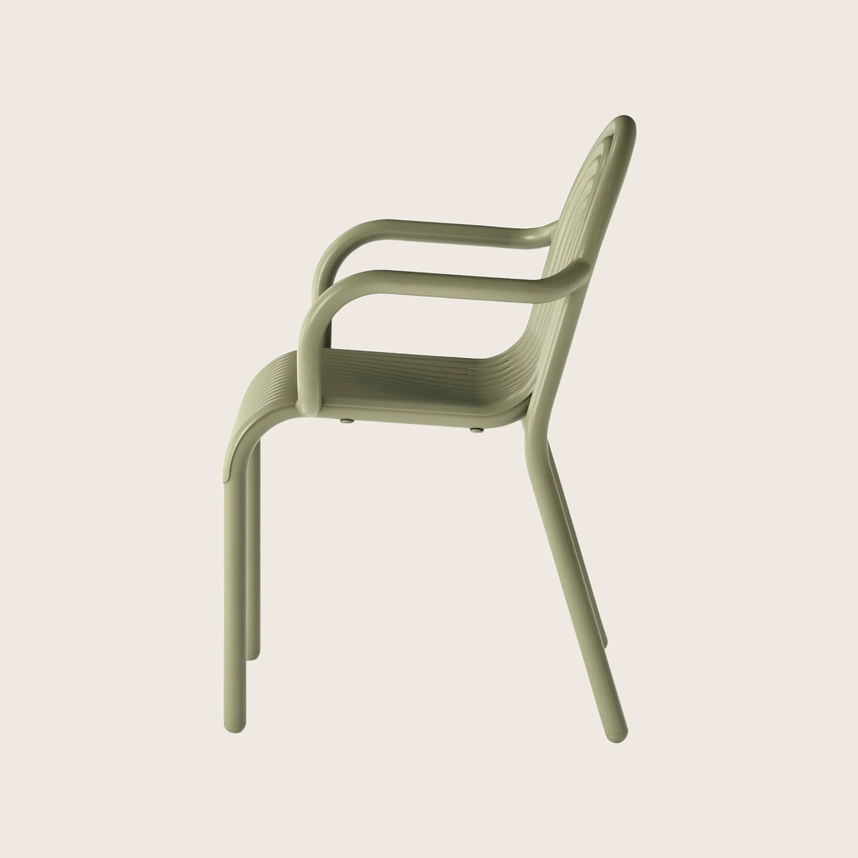 Groove Outdoor Dining Arm Chair - Image 2