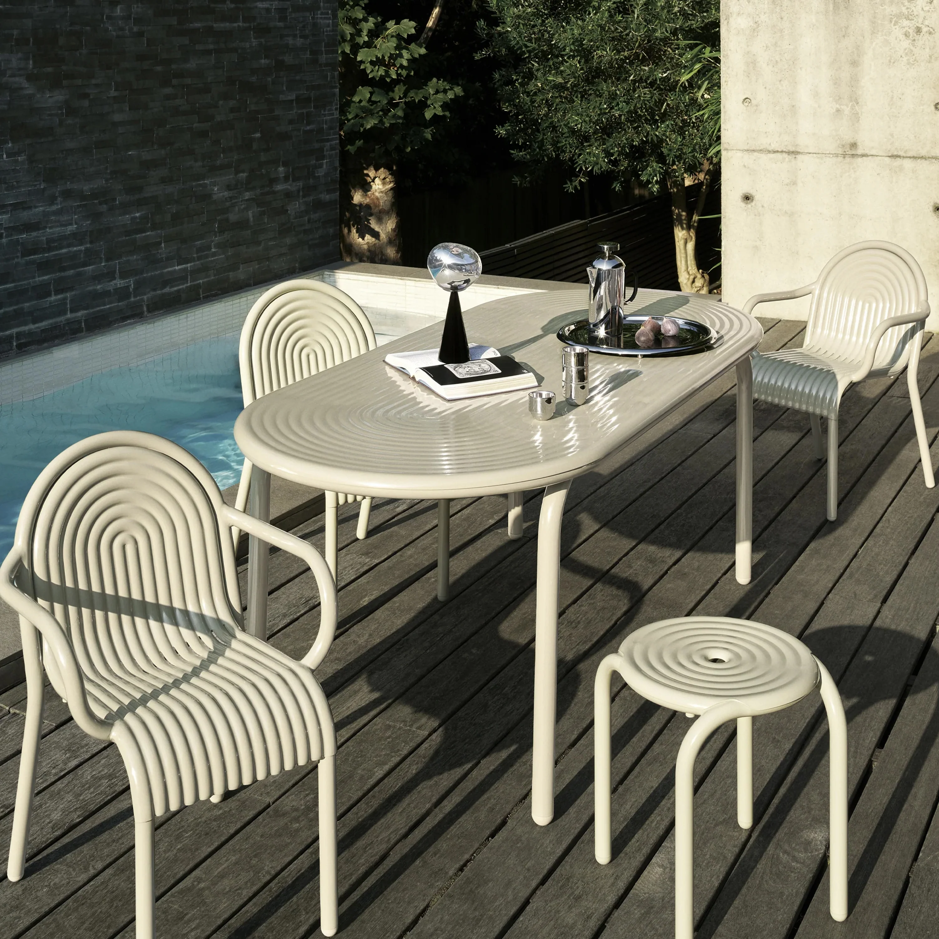Groove Outdoor Stool - Image 6