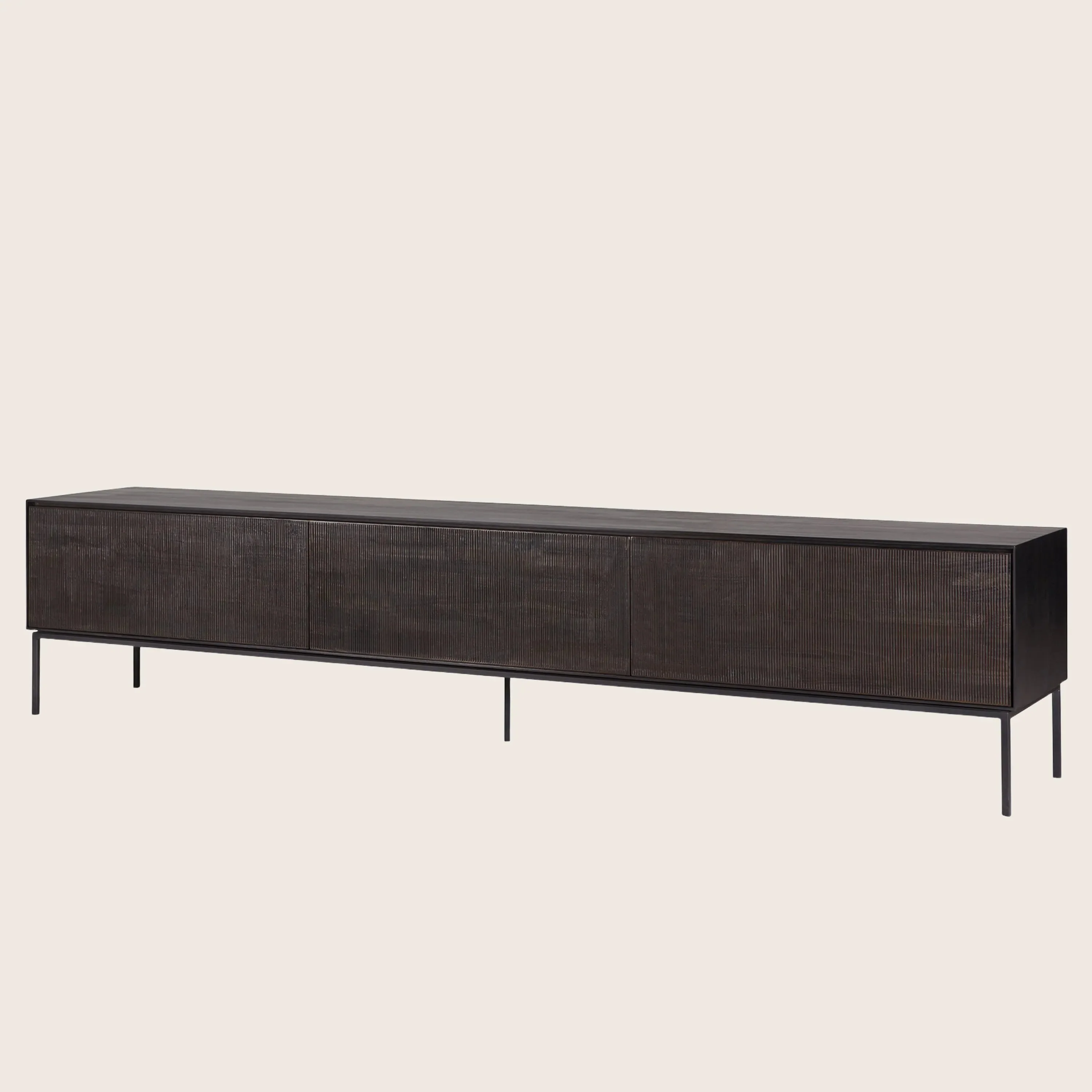 Grooves Low TV Cupboard - Image 3