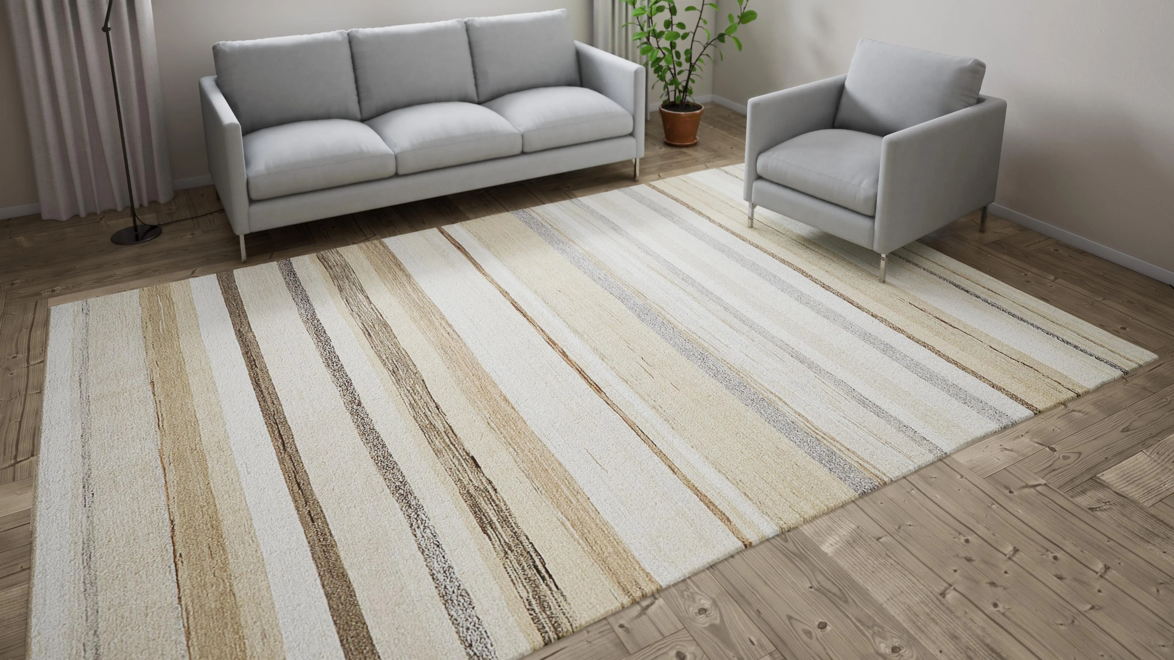 Beige Flatweave Hemp Rug - 8'6" x 12'7" - Image 7