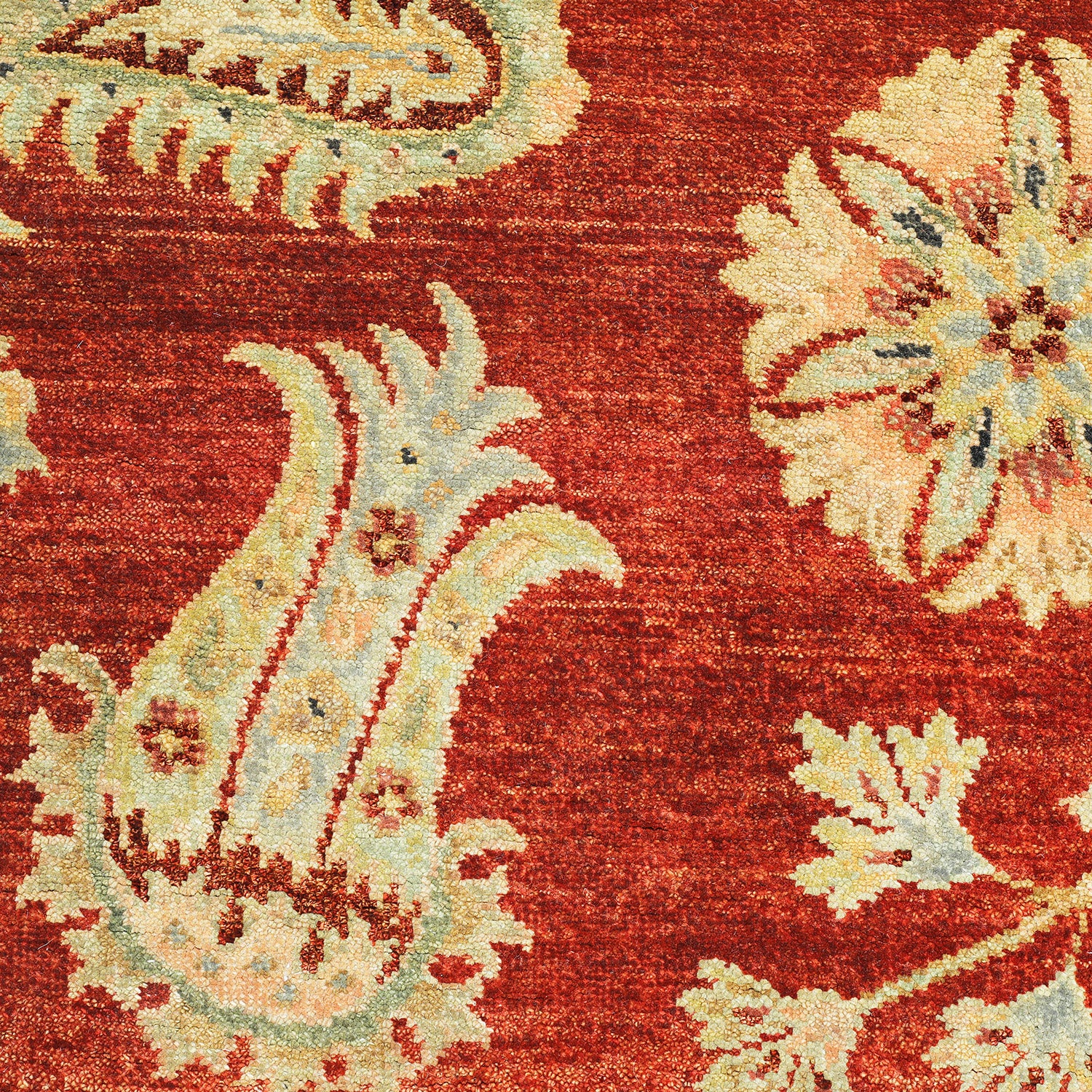 Red Transitional Wool Rug - 5' x 7'11" - Image 2