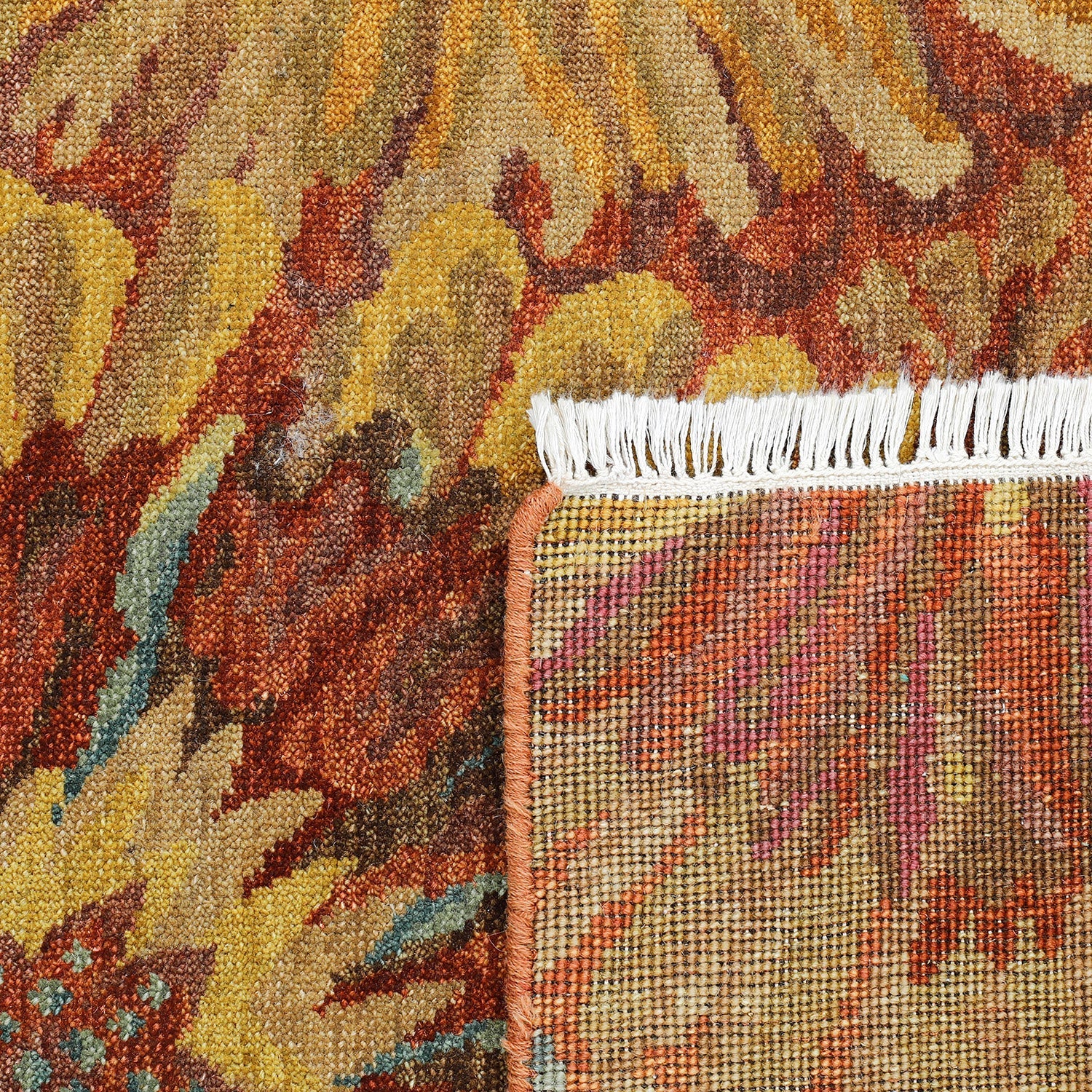 Brown Contemporary Wool Rug - 5'1" x 7'11" - Image 9