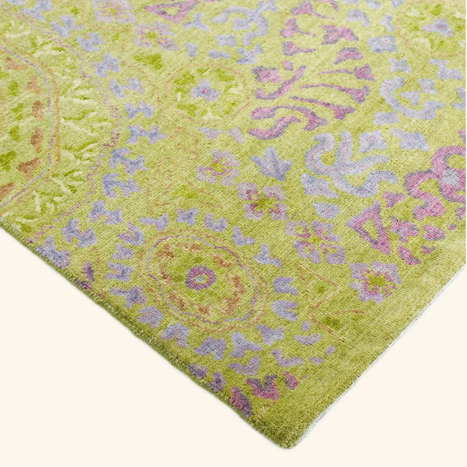 Green Transitional Wool Rug - 5'1" x 7'7" - Image 4
