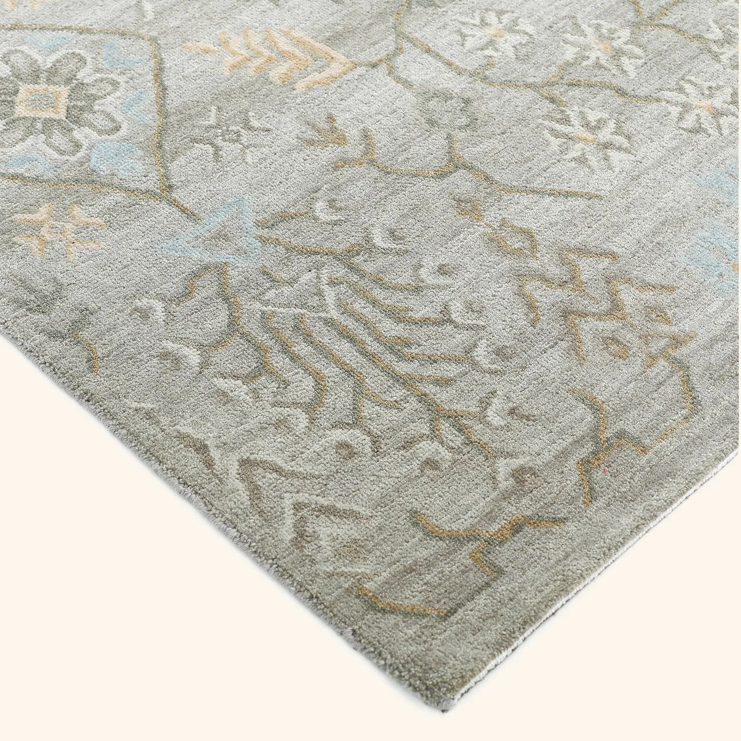 Grey Modern Wool Rug - 5'2" x 7'8" - Image 4