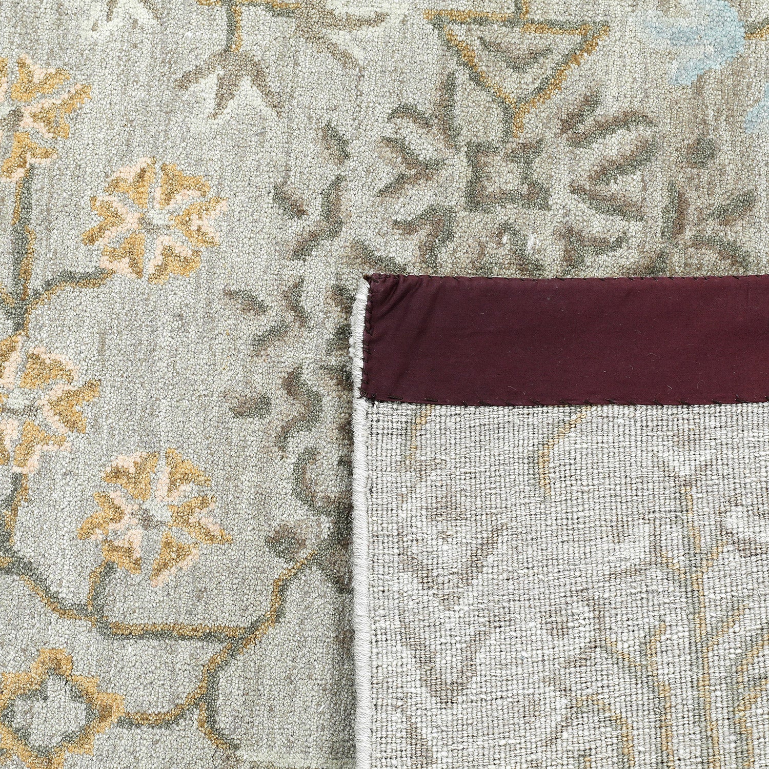 Grey Modern Wool Rug - 5'2" x 7'8" - Image 5