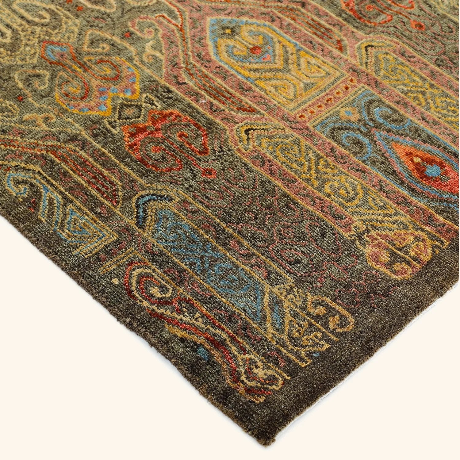Multi Transitional Wool Rug - 5'2" x 8'5" - Image 3