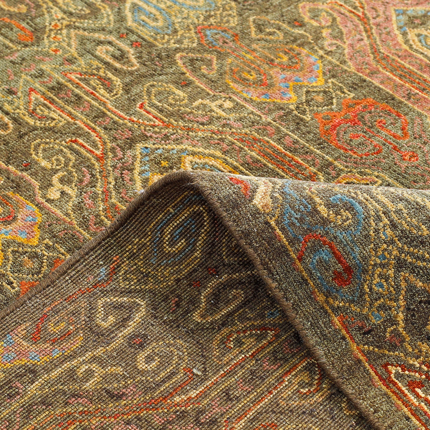 Multi Transitional Wool Rug - 5'2" x 8'5" - Image 5