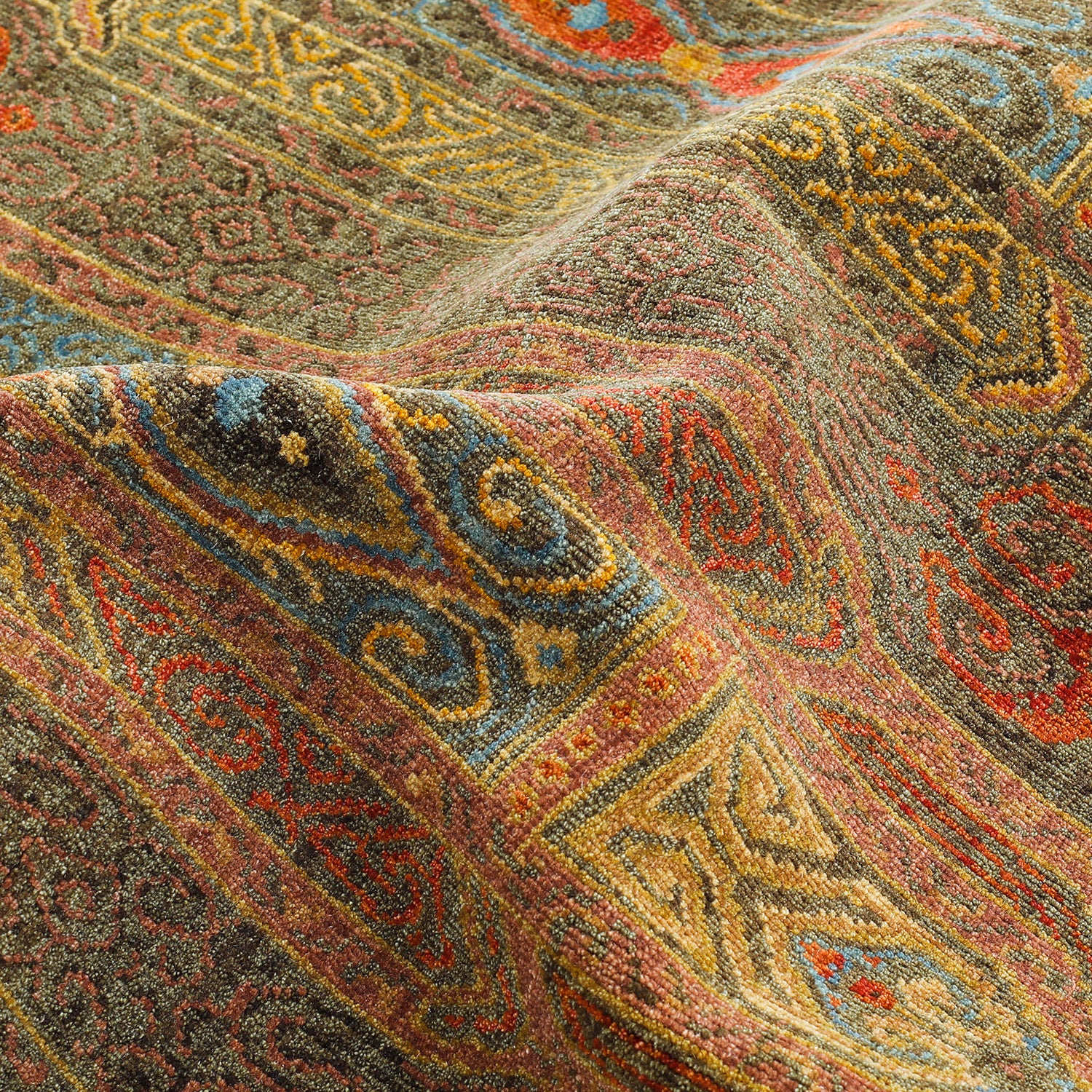 Multi Transitional Wool Rug - 5'2" x 8'5" - Image 7