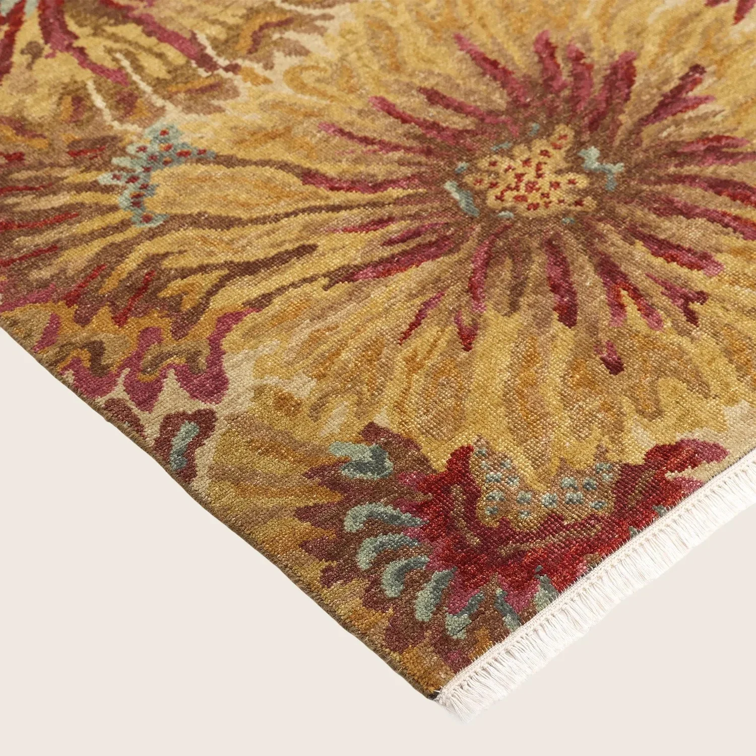 Brown Contemporary Wool Rug - 6'1" x 8'10" - Image 4