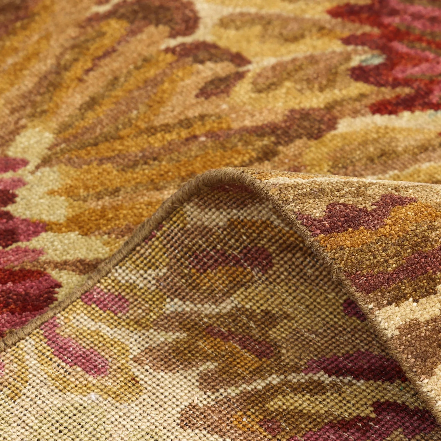 Brown Contemporary Wool Rug - 6'1" x 8'10" - Image 6