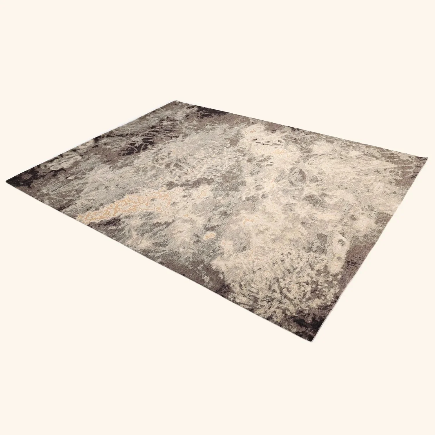 Grey Modern Wool Rug - 8'1" x 10' - Image 9