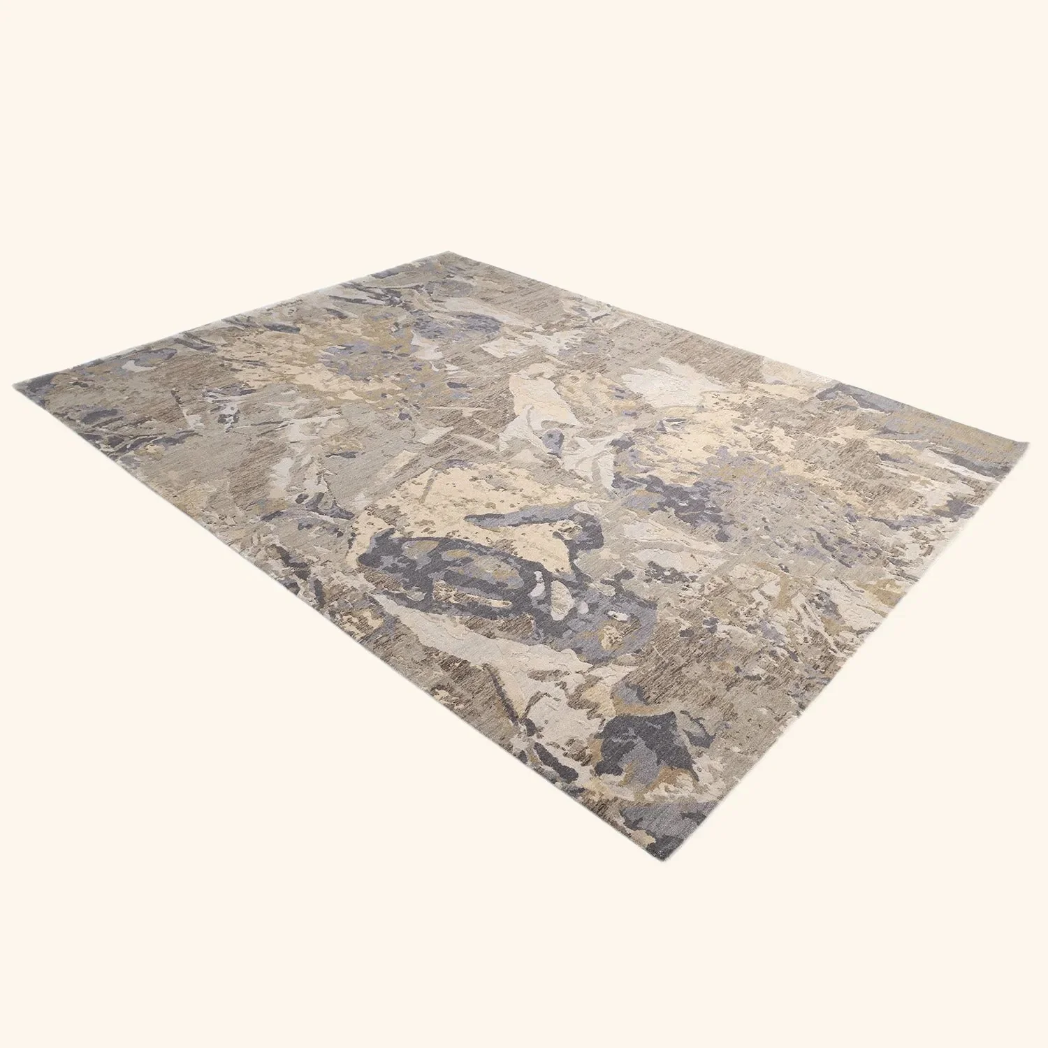 Multi Modern Wool Rug - 9'1" x 11'9" - Image 8