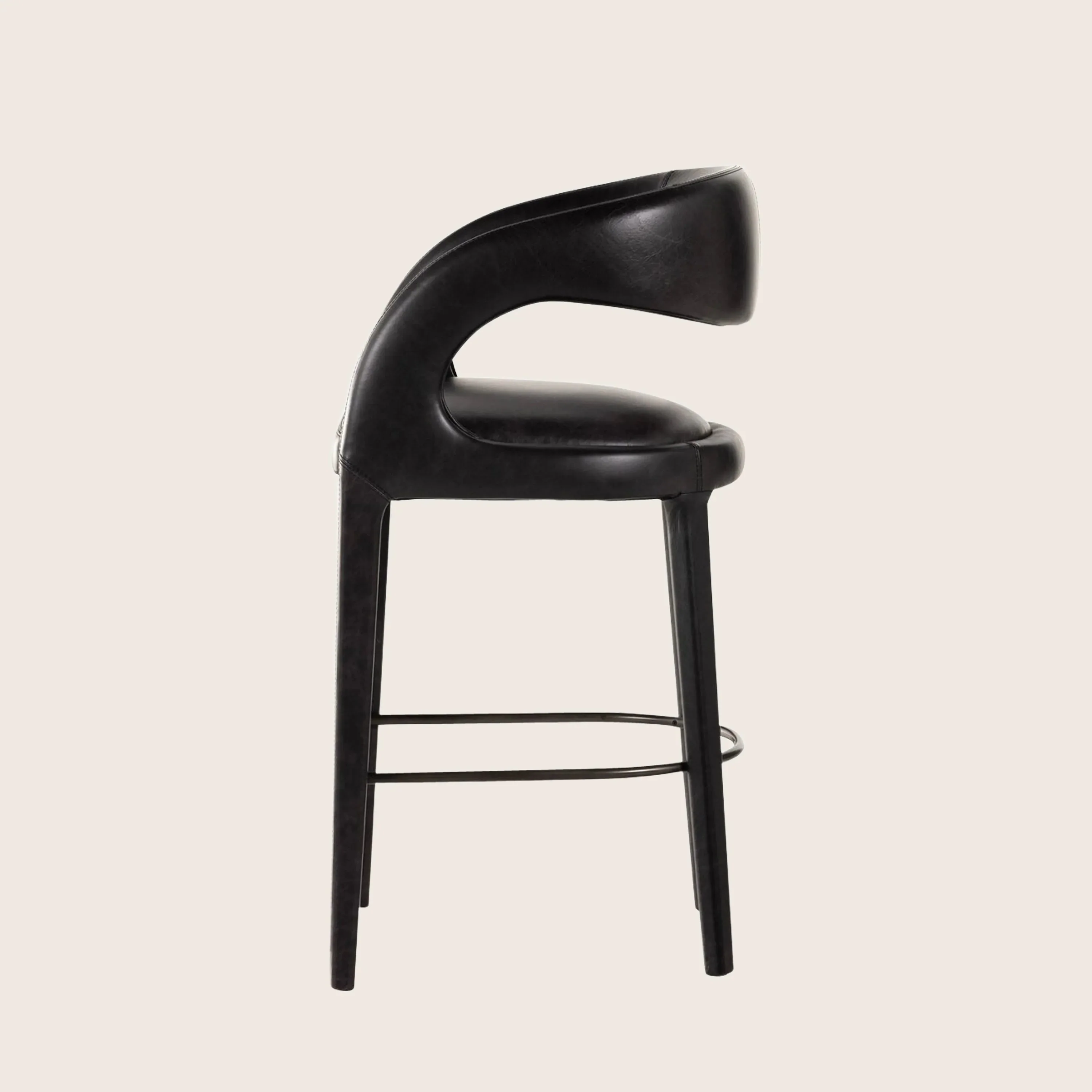 Hawkins Leather Bar Stool - Image 7
