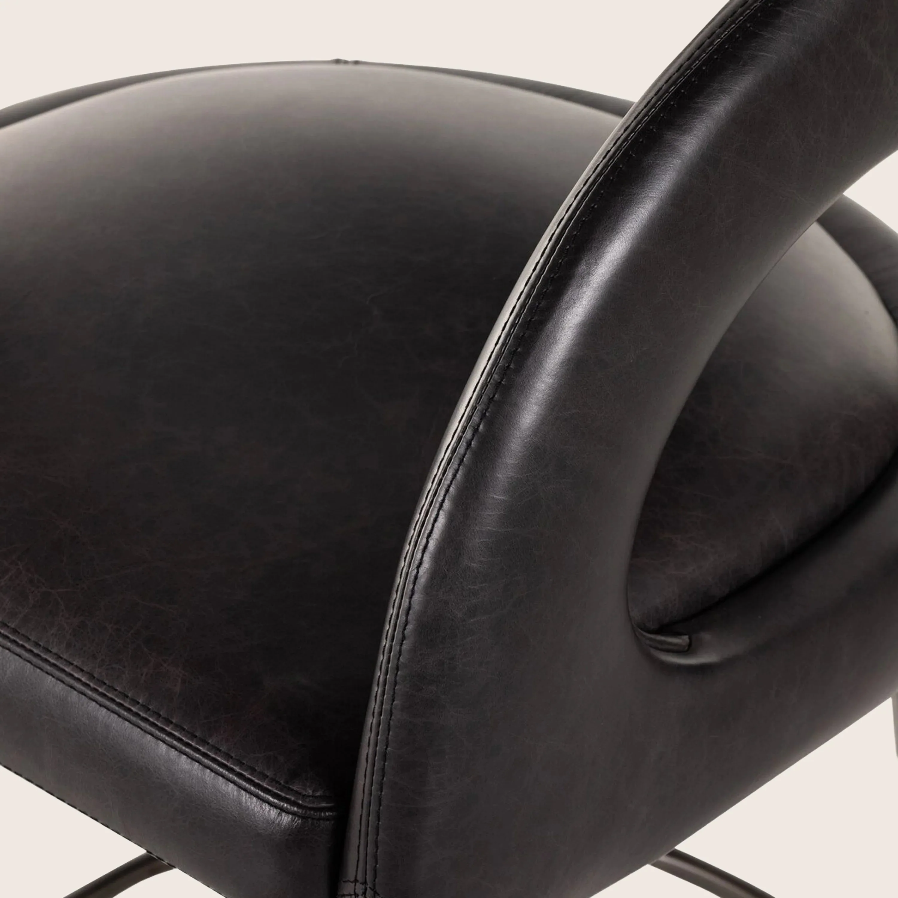 Hawkins Leather Bar Stool - Image 8