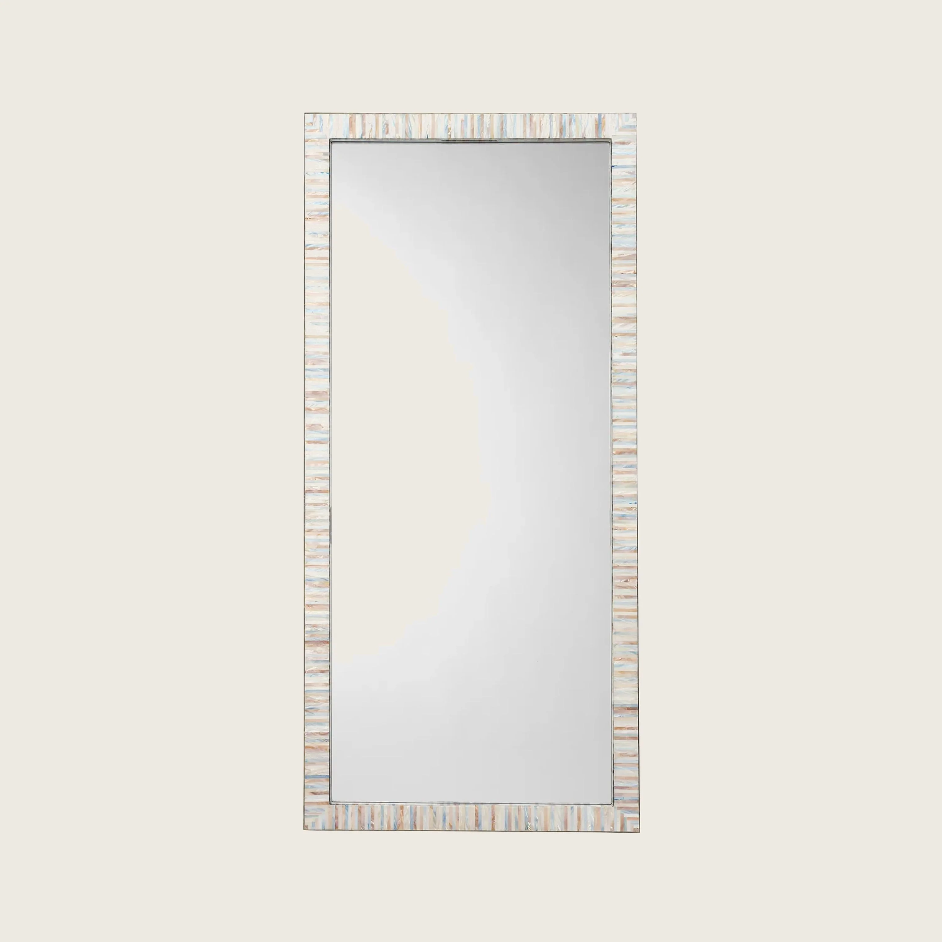 Heron Mother of Pearl Rectangle Floor Mirror - Image 8