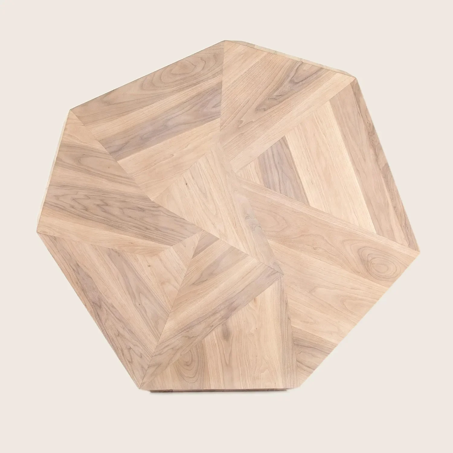 Hexagon Wooden Dining Table - Image 3