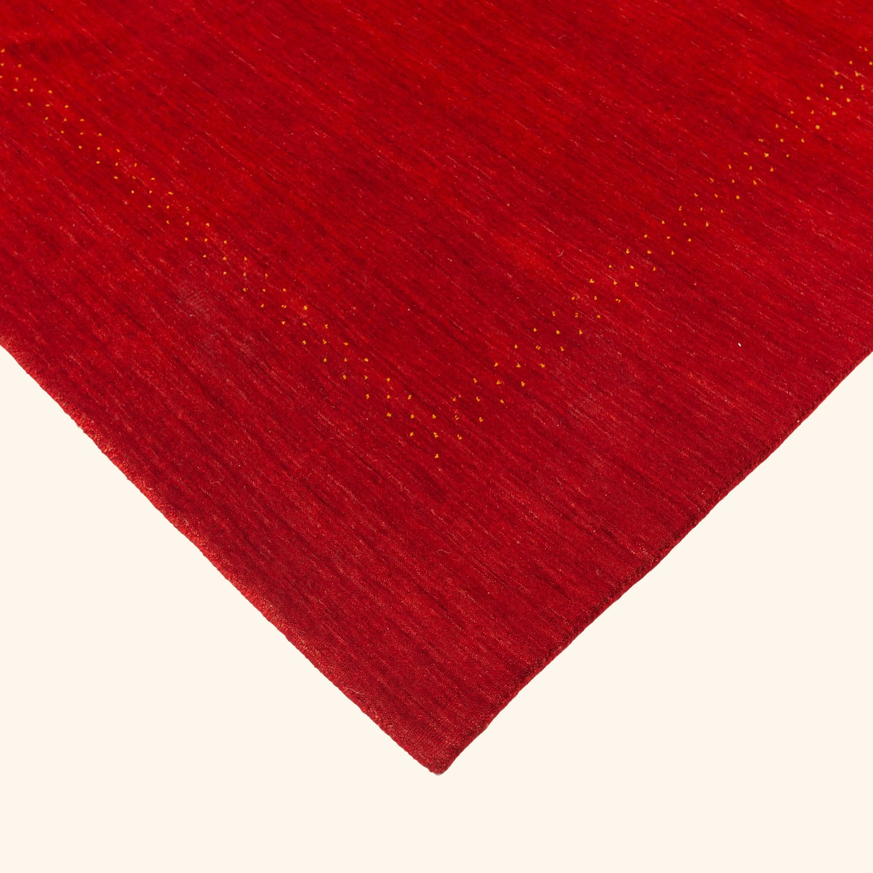Red Solid Indo Gabbeh Rug - 8'1" x 9'10" - Image 3